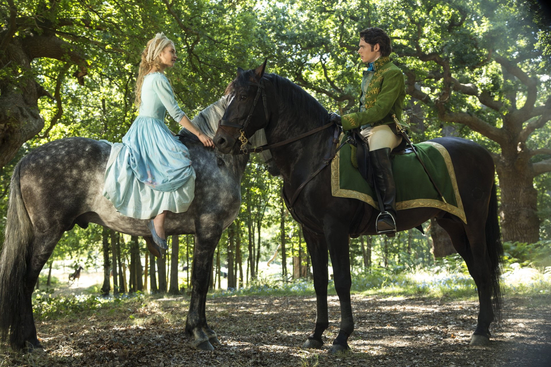 1080P, Cinderella (2015), Lily James, Movie, Richard Madden, HD Wallpaper