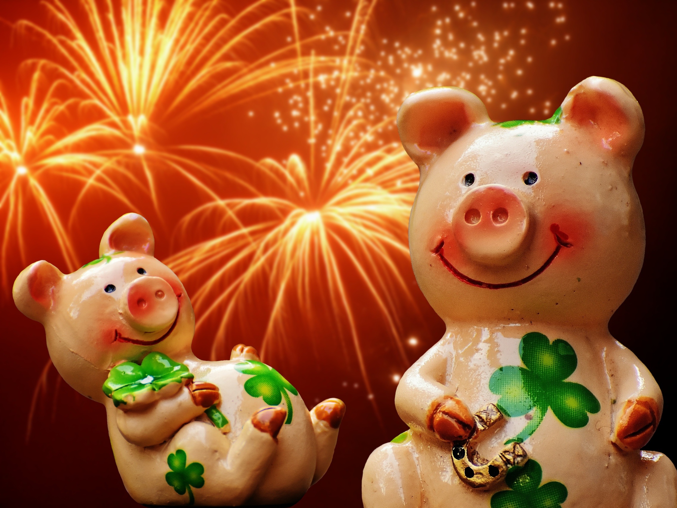 cute, luck, food and drink, human representation, representation, lucky pig, 1080P, no people, sweet food, close-up, new years day, toy, pigs, event, sow, HD Wallpaper