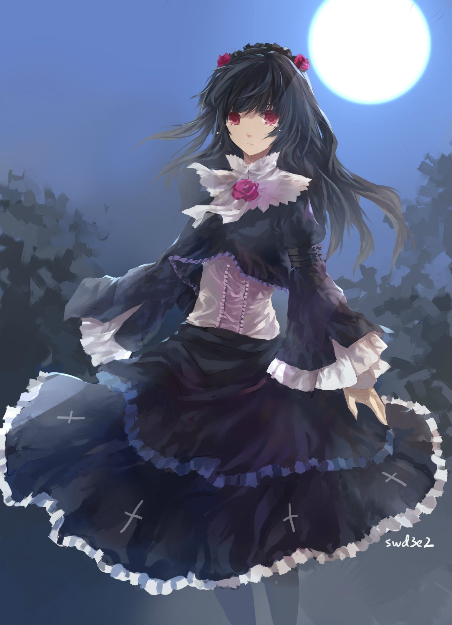 women, one person, swd3e2, 1080P, fantasy, young adult, hairstyle, beauty, Ore no Imouto ga Konnani Kawaii Wake ga Nai, sky, dress, elegance, young women, Phone HD Wallpaper