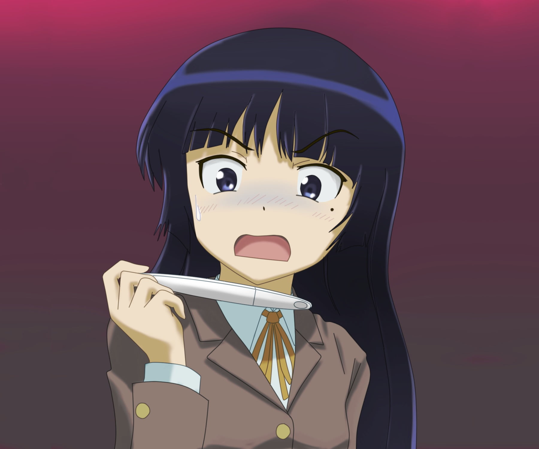 studio shot, Gokou Ruri, portrait, fun, representation, headshot, anime girls, robot, human representation, Ore no Imouto ga Konnani Kawaii Wake ga Nai, HD Wallpaper