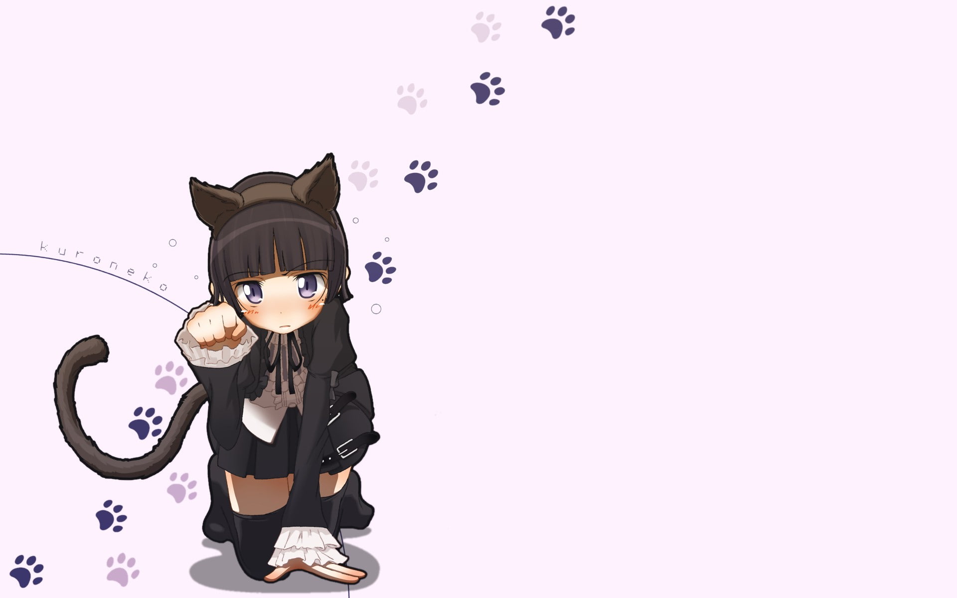 mask, 1080P, costume, indoors, obscured face, females, childhood, copy space, one person, lifestyles, Gokou Ruri, representation, standing, leisure activity, HD Wallpaper