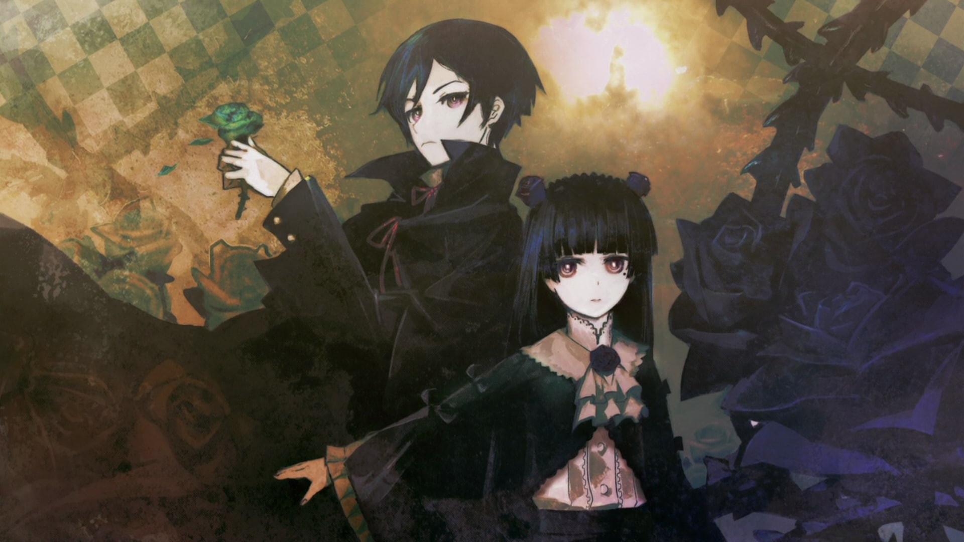 mask, young adult, mask - disguise, anime girls, celebration, flowers, anime, horror, adult, front view, 1080P, holding, portrait, digital composite, Ore no Imouto ga Konnani Kawaii Wake ga Nai, HD Wallpaper