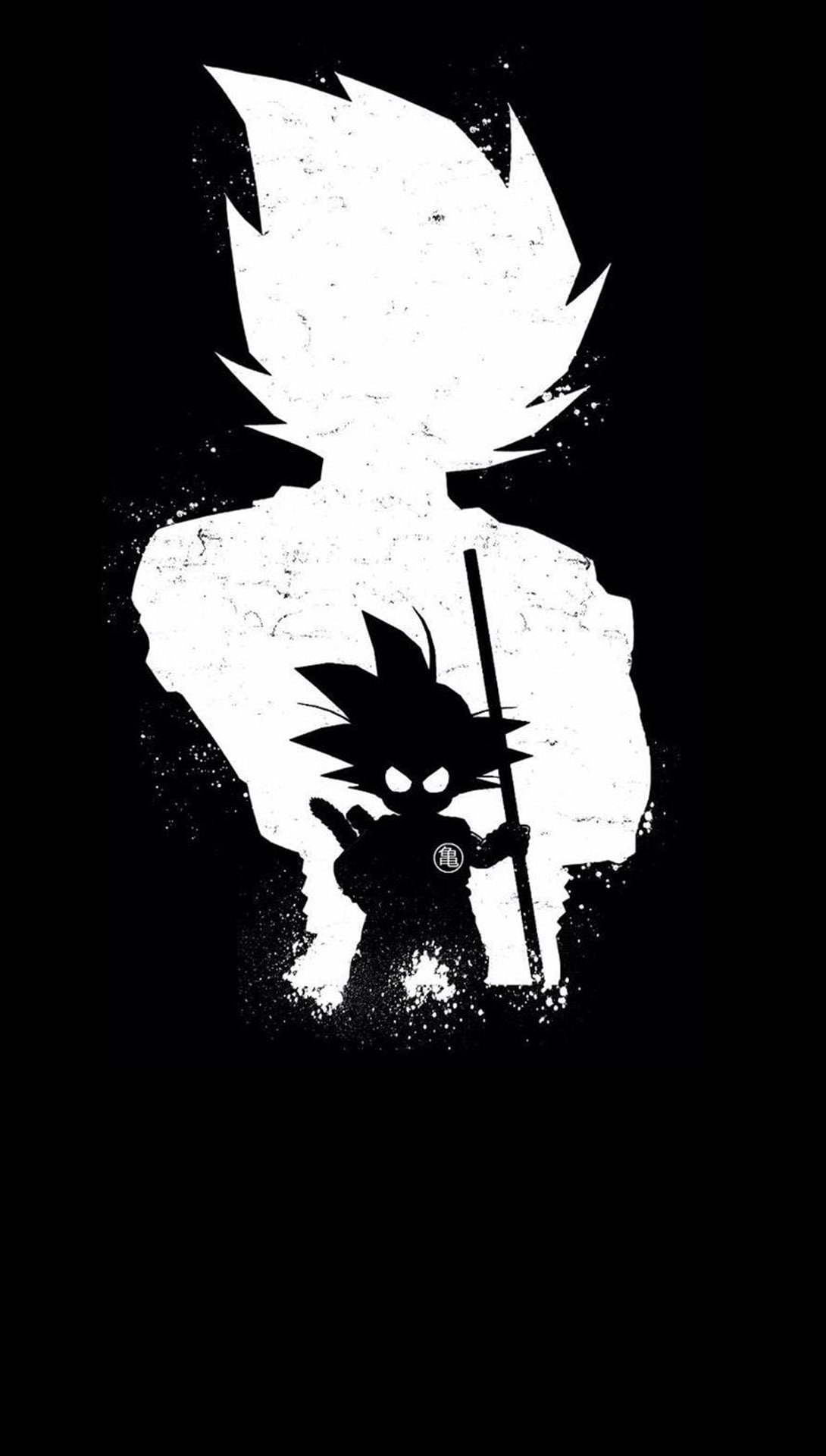 Dragon Ball, Son Goku, Dragon Ball Z, monochrome, 1080P, portrait display, Phone HD Wallpaper