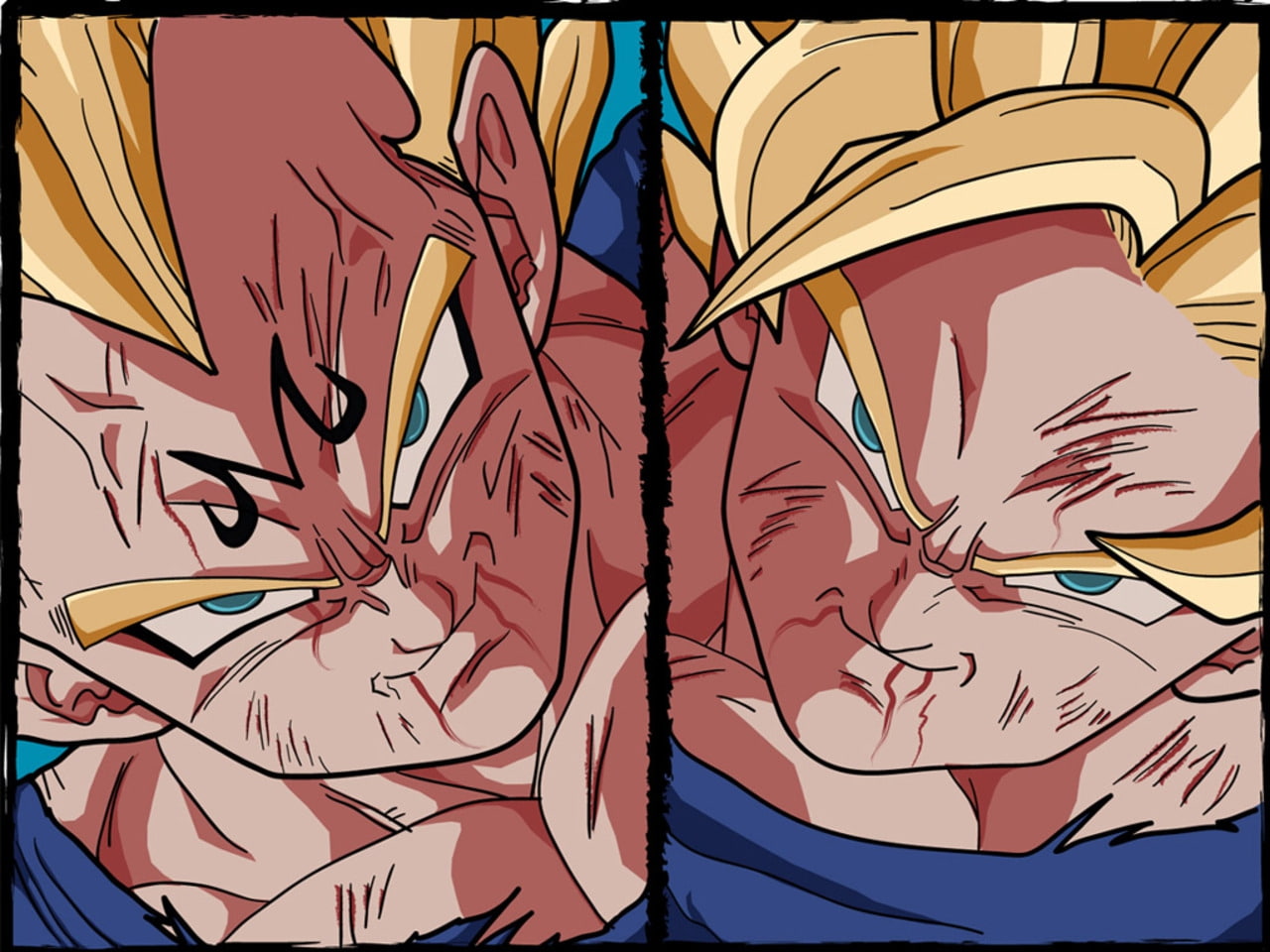 goku, vegeta, friends, art, 720P, anime, old, hd, dragonball, HD Wallpaper