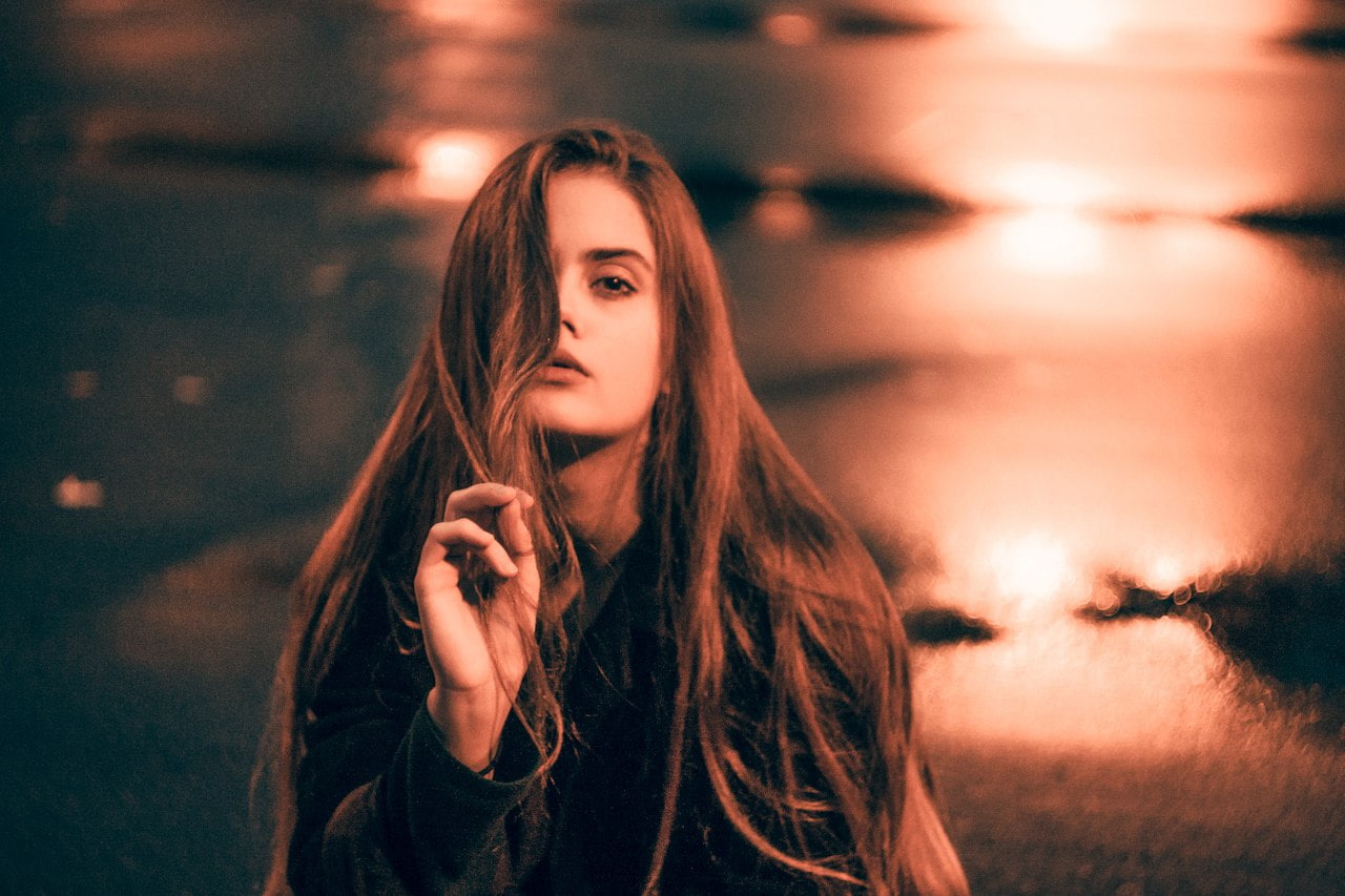 model, women, Marina Sarycheva, 720P, lights, HD Wallpaper