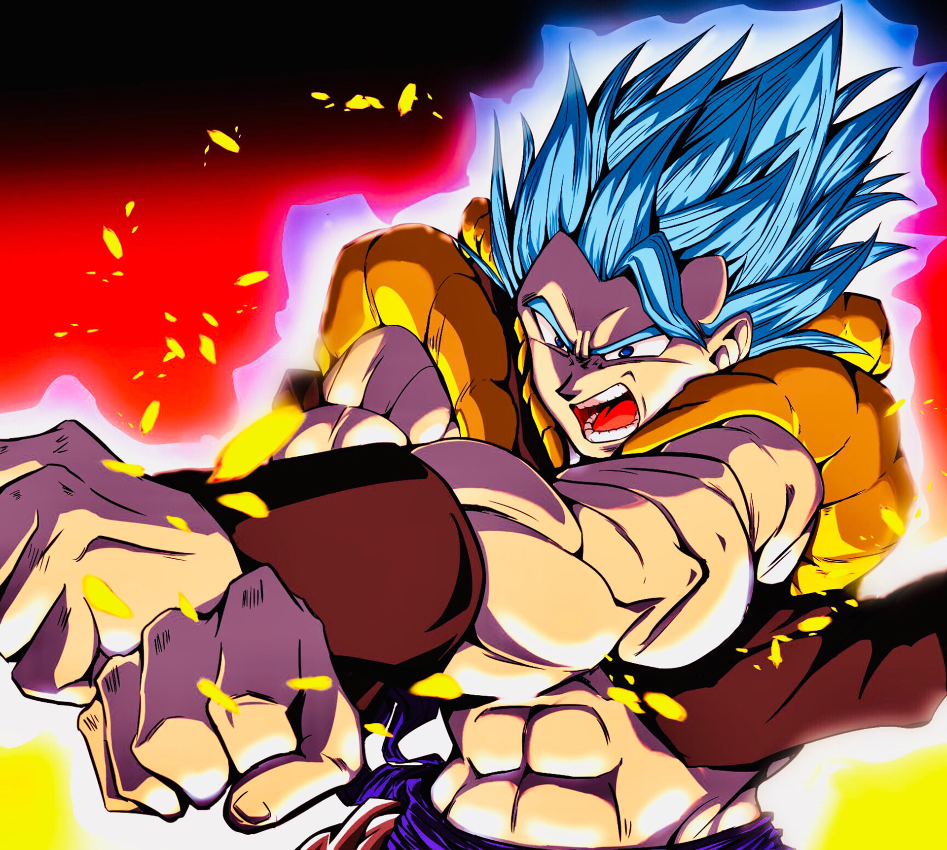 1080P, Movie, Dragon Ball Super: Broly, Super Saiyan Blue, Gogeta (Dragon Ball), HD Wallpaper