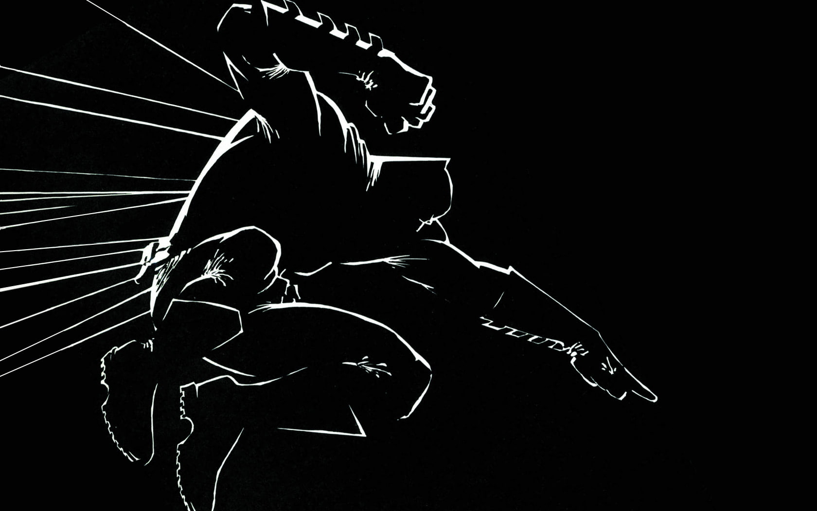 bw, cartoon/comic, batman, black, 720P, hd, HD Wallpaper