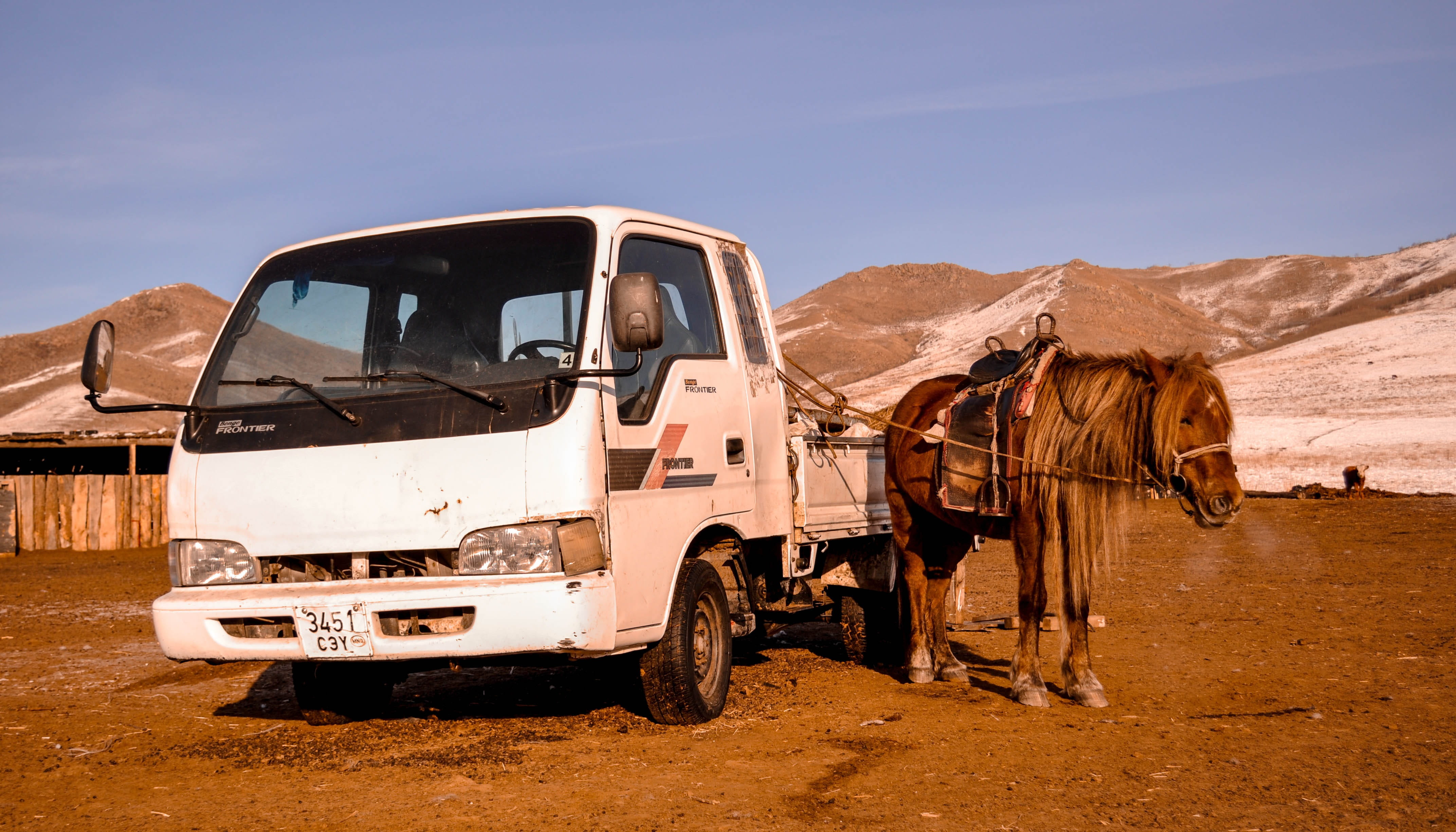 commercial land vehicle, road, dirt, landscape, travel, semi-arid, no people, nomadic, mode of transportation, extreme terrain, mountain, Transportation, HD Wallpaper
