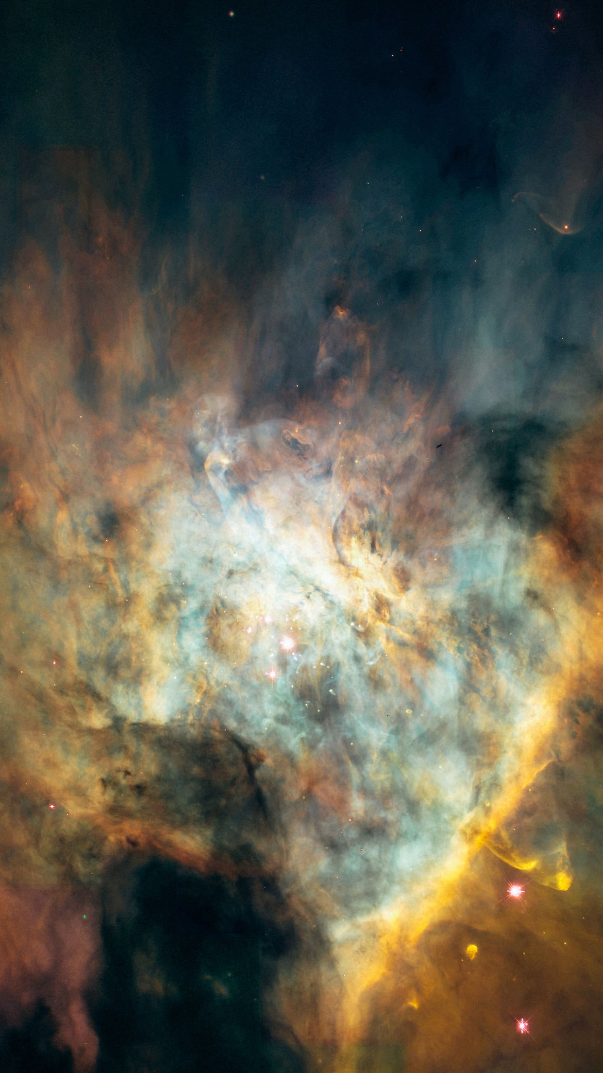 multi colored, nature, star - space, galaxy, space, illuminated, mystery, planet, fantasy, sky, yellow, dust, portrait display, abstract, astronomy, cloud - sky, Phone HD Wallpaper