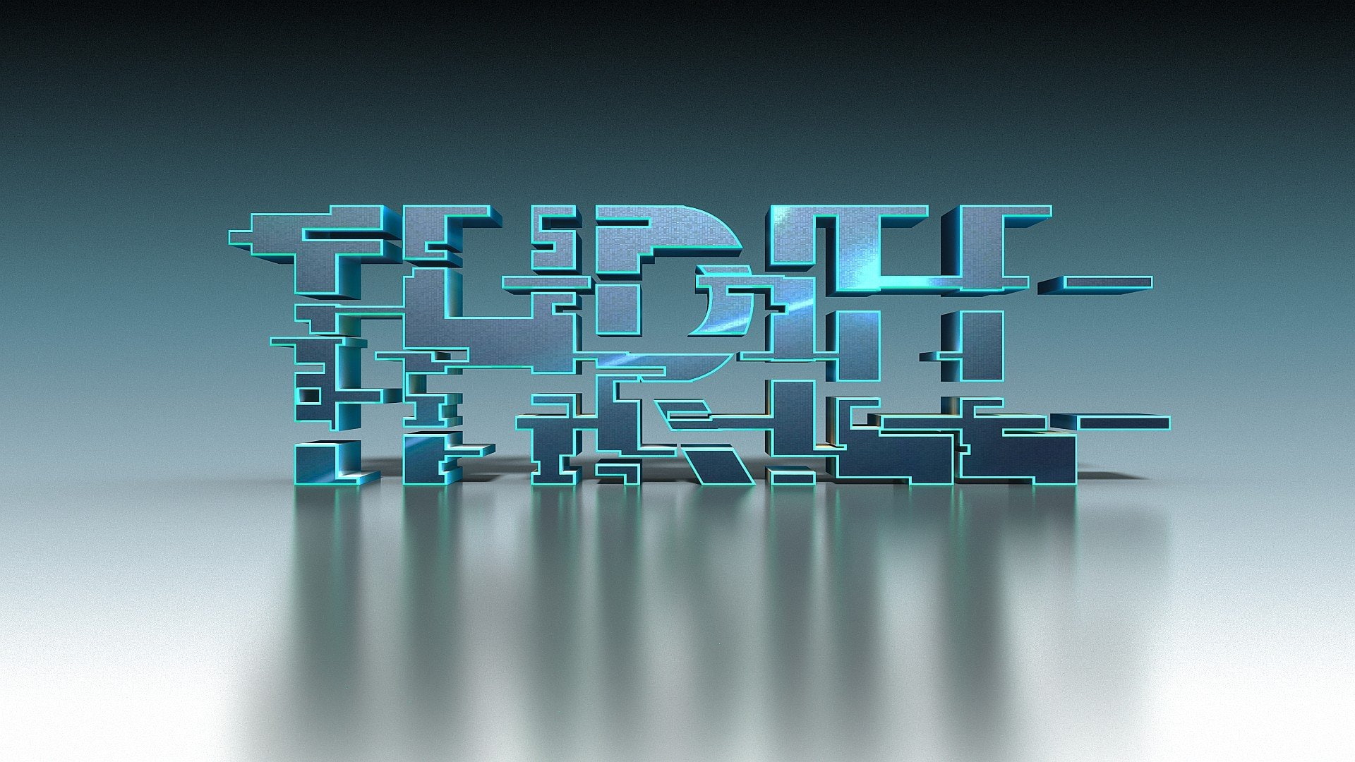 1080P, 3d, Trpiee, Texto, abstracto, HD Wallpaper