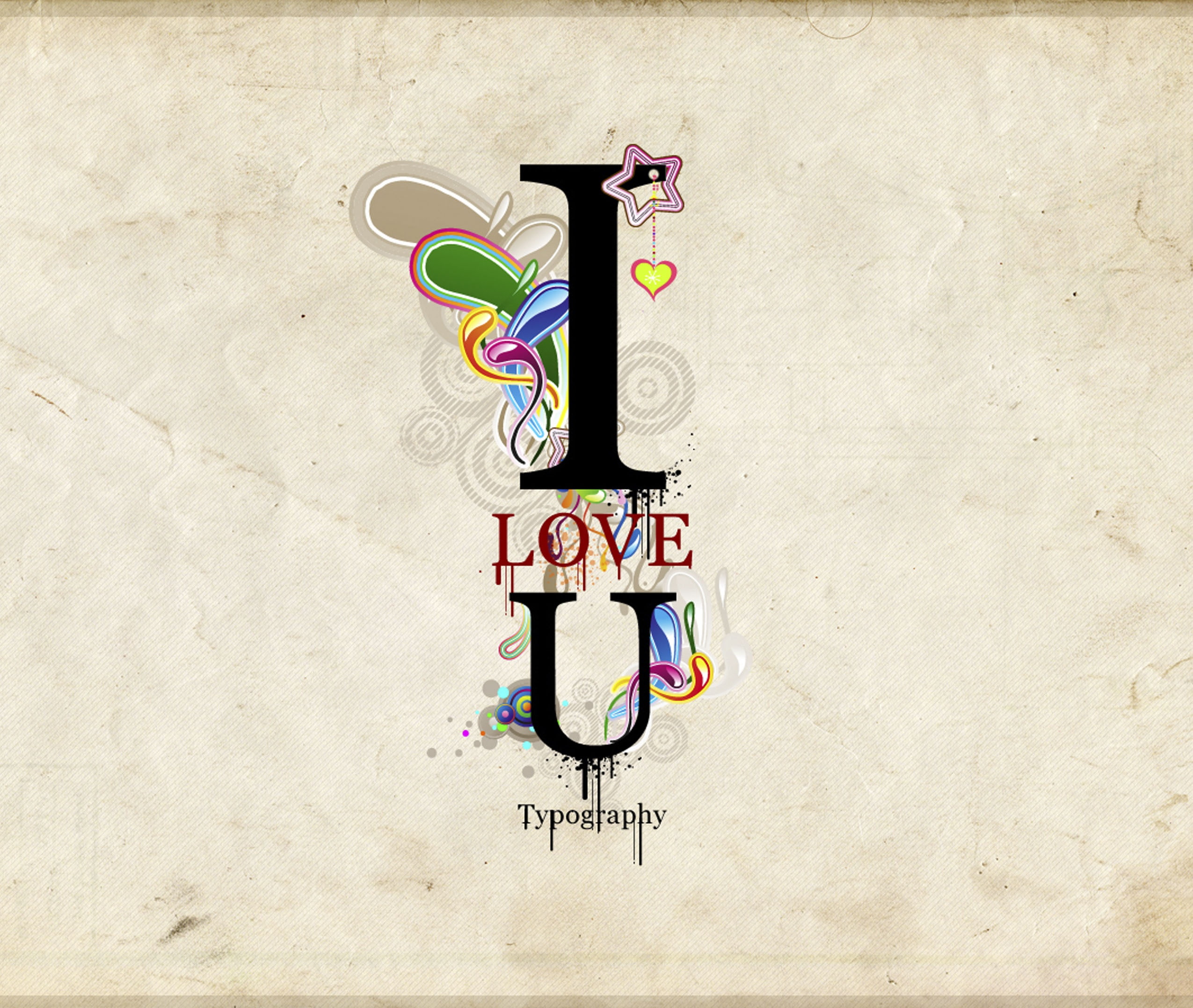 abstracto, you, love, texto, 1080P, HD Wallpaper