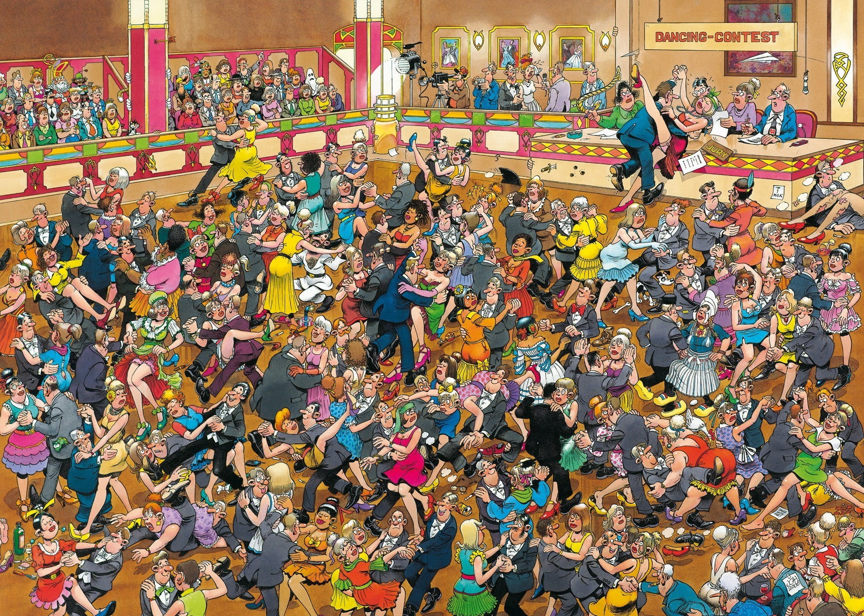 Mad Magazine, couples, large group of objects, day, indoors, crowd, art, detailed, multi colored, lifestyles, dancing, real people, adult, group of people, HD Wallpaper