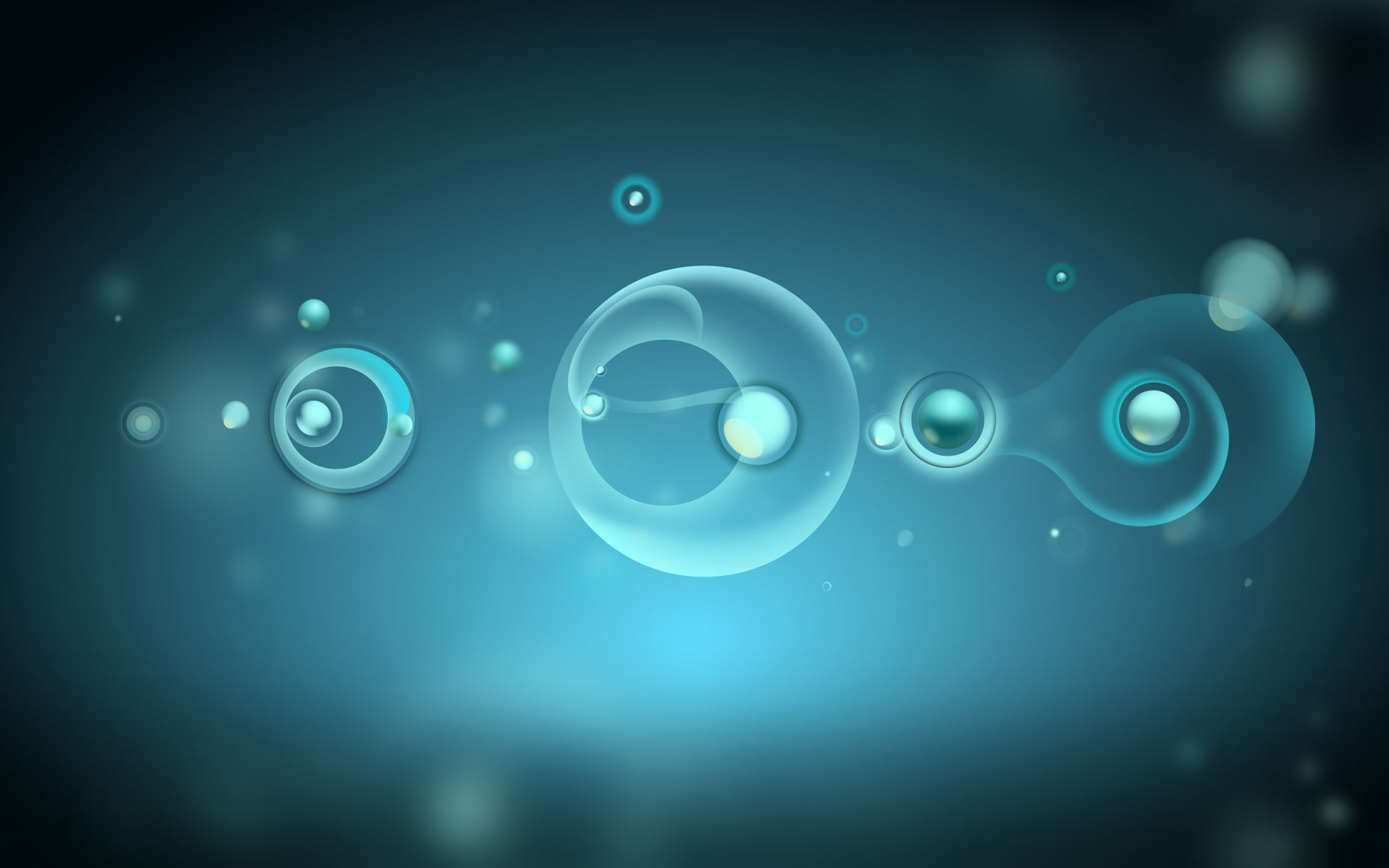blue, 1080P, plasma, abstract, kde, HD Wallpaper