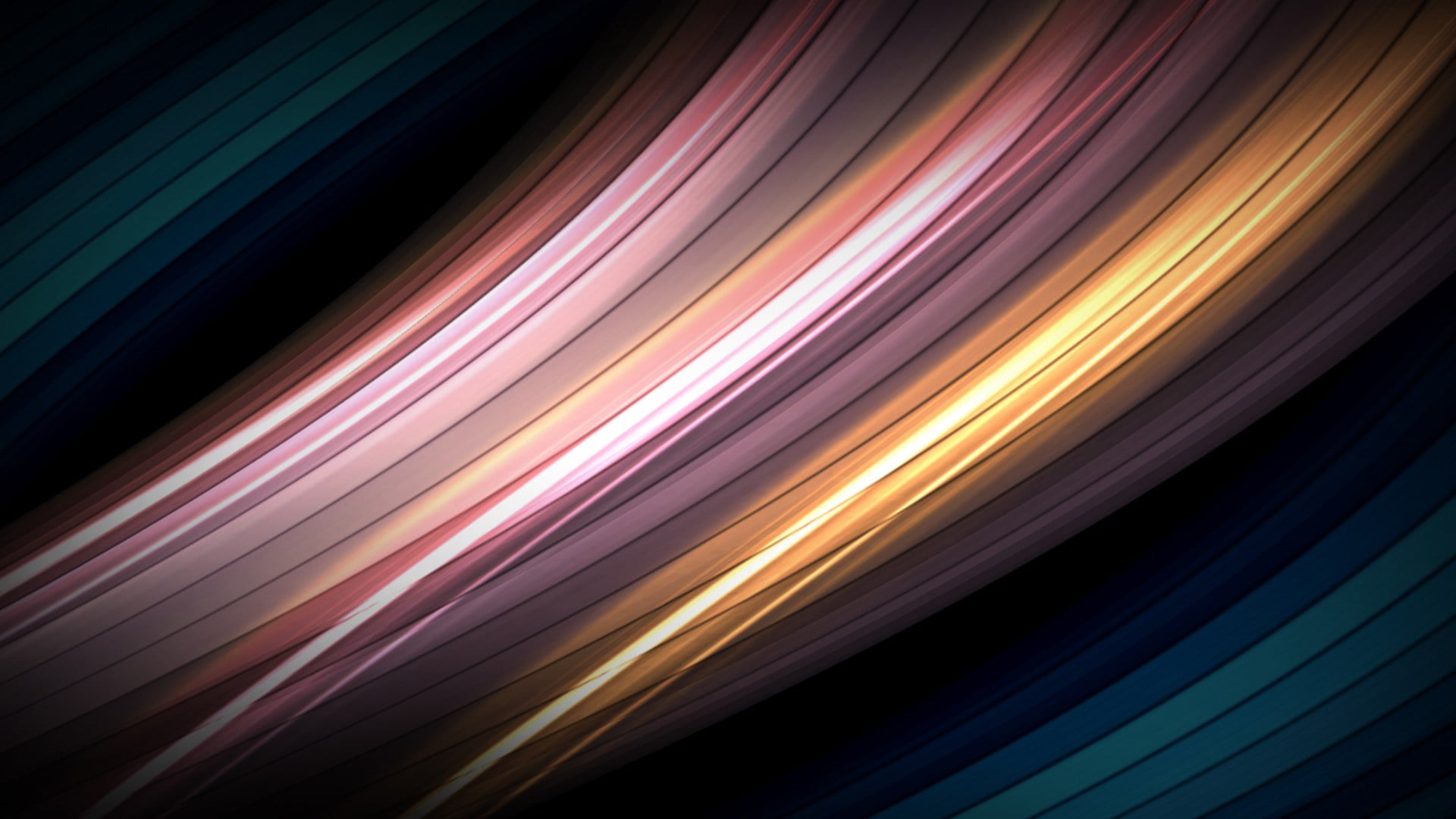 colorful, style, 1080P, energy, black color, curve, chaos, flame, no people, generated, effect, black, color, light, glowing, wave, futuristic, technology, HD Wallpaper