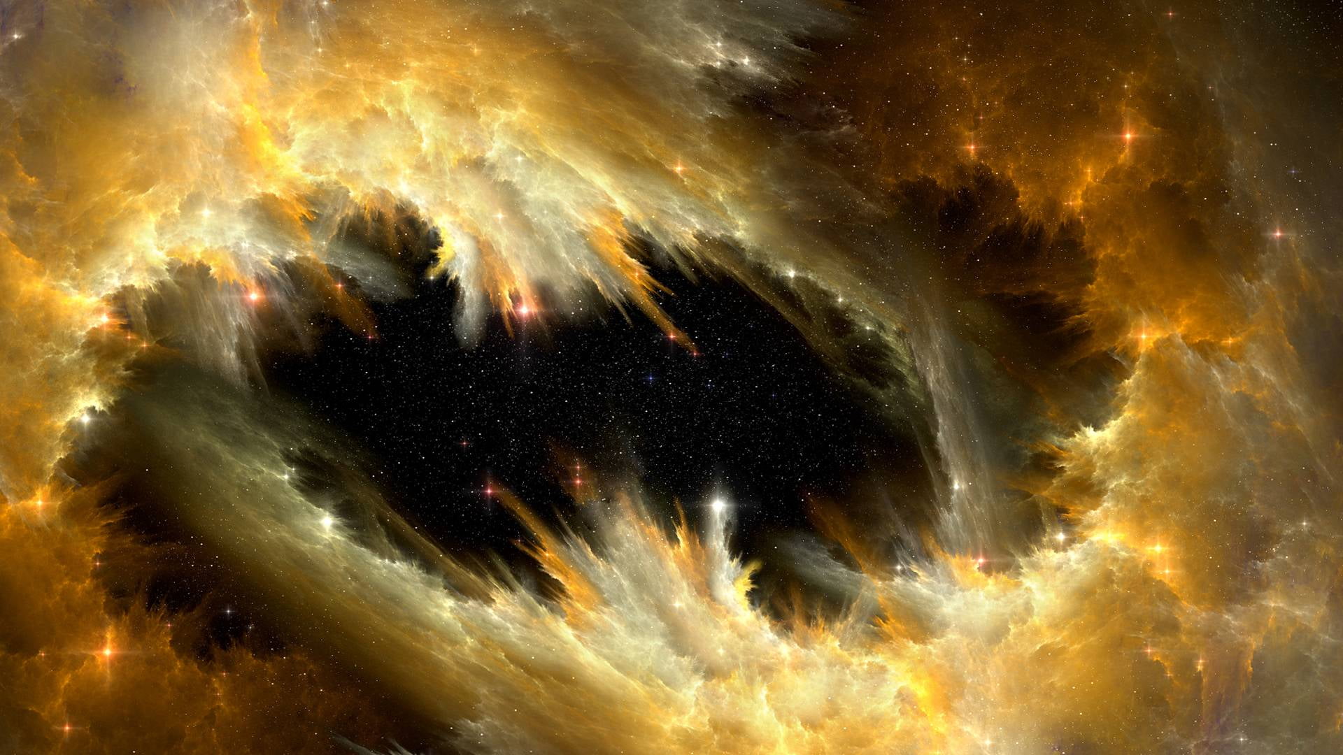 no people, shape, explosion, volcano, science and technology, light, celestial body, glowing, mountain, cloud - sky, blurred motion, abstraction, color, HD Wallpaper