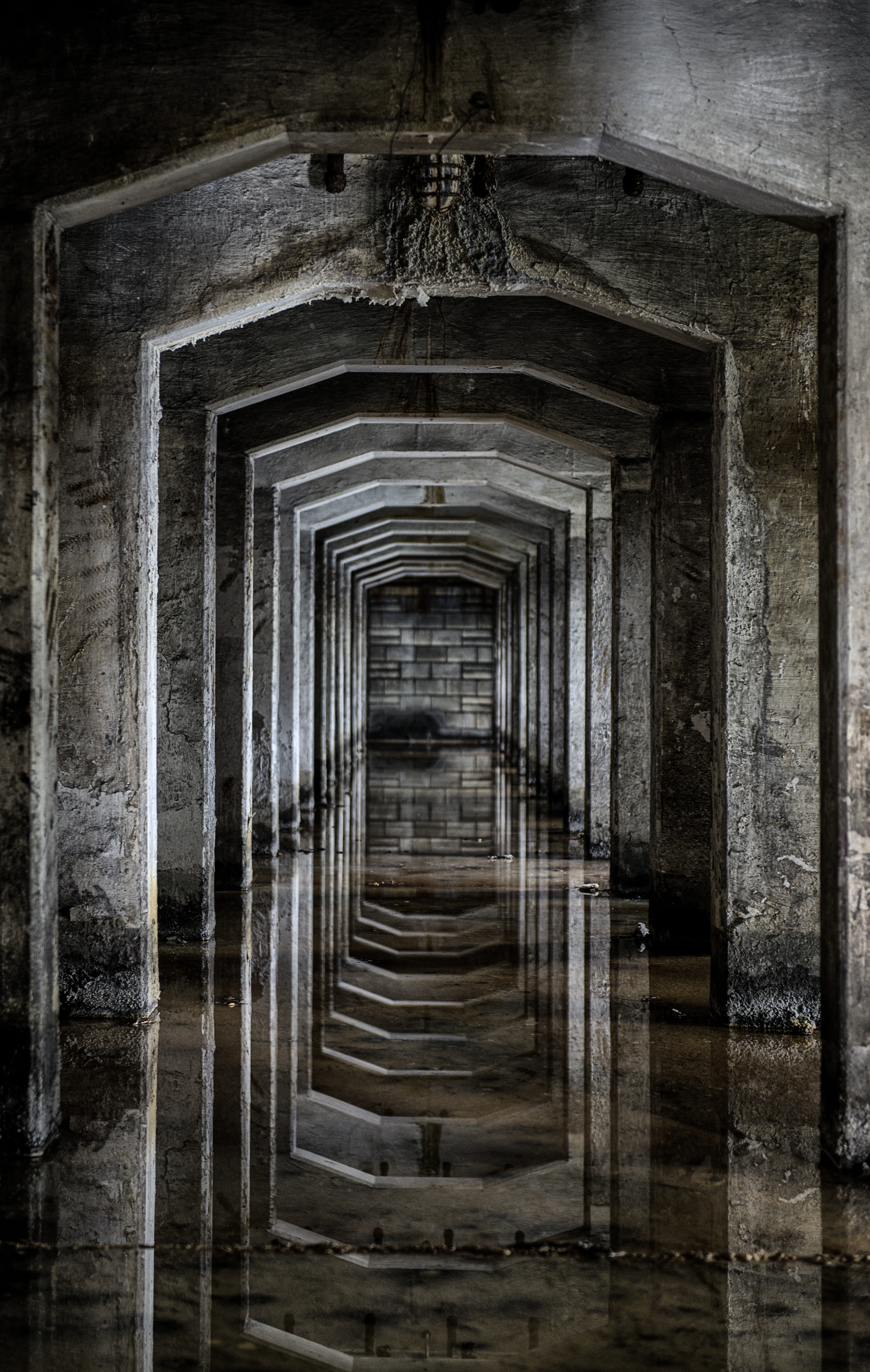 the way forward, architecture And Buildings, perspective, 5K, history, day, brown, photo, in a row, ceiling, the past, entrance, tunnel, pathway, gray, Phone HD Wallpaper