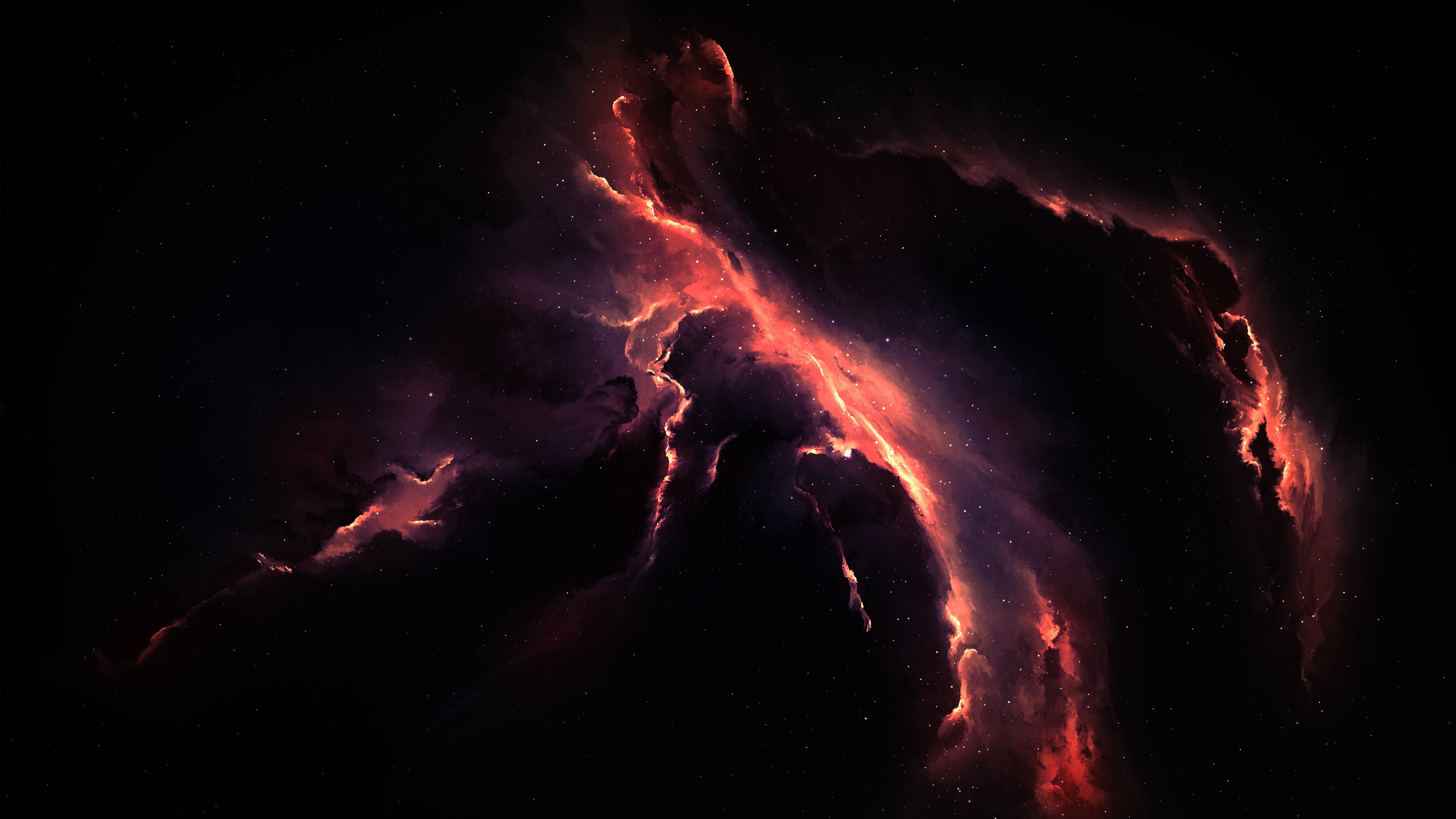 abstract, Starkiteckt, nebula, 5K, space art, HD Wallpaper