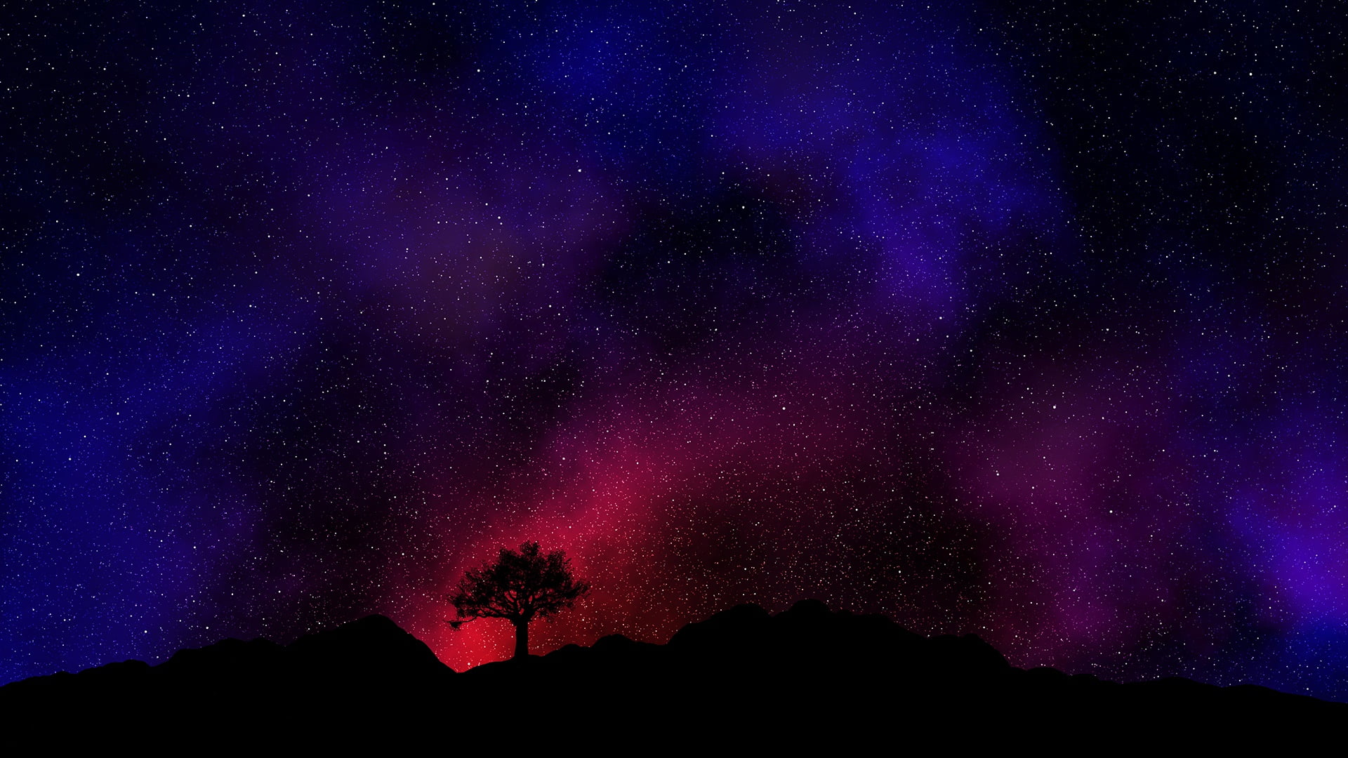 beauty in nature, blue, glowing, exploration, travel, nebula, aurora Borealis, constellation, landscape, light - Natural Phenomenon, black, astronomy, black Color, HD Wallpaper