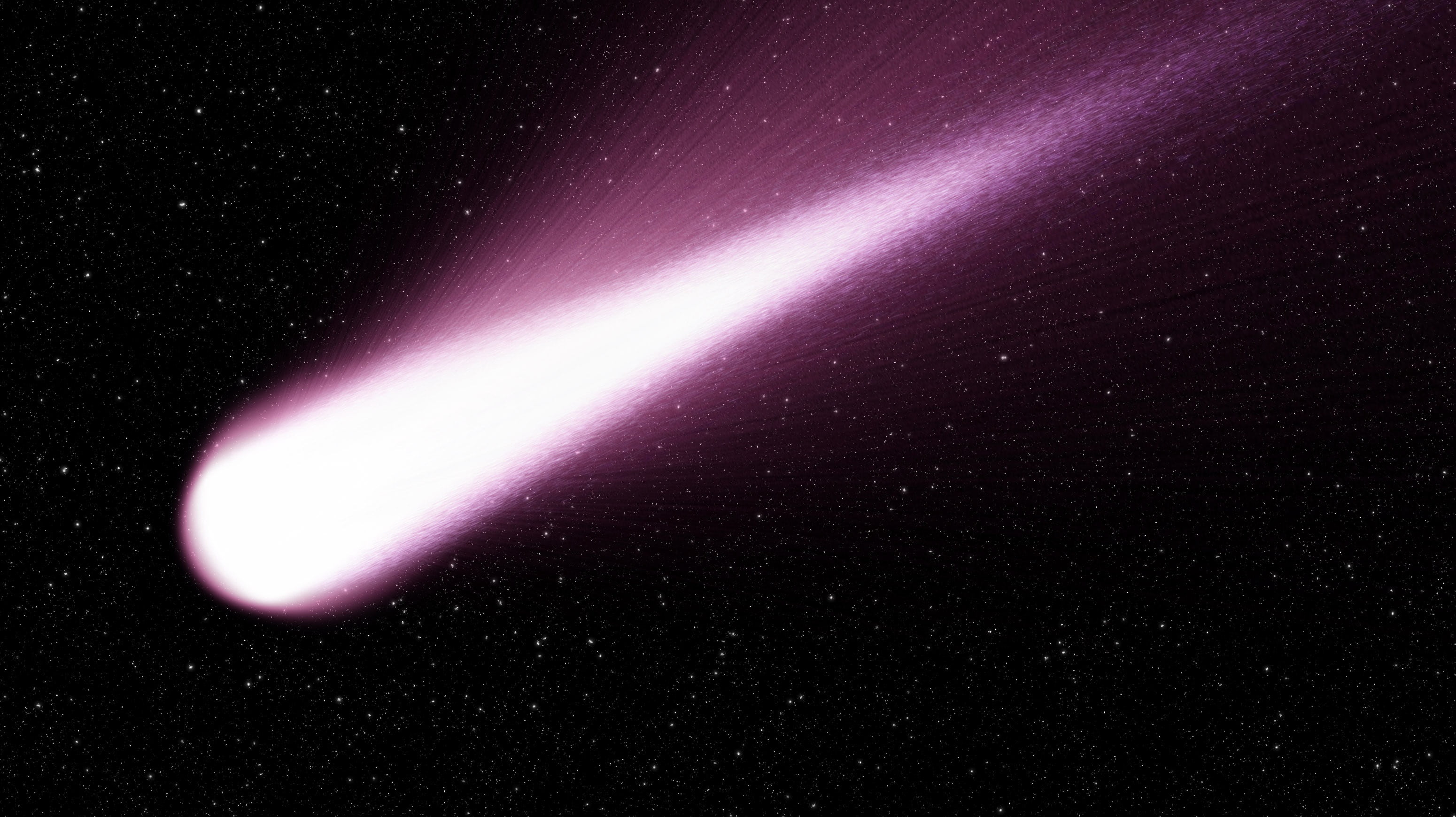 comet, glowing, star, beauty in nature, space, science, universe, galaxy, nebula, motion, atmosphere, digital, stars, purple, power in nature, astrology, HD Wallpaper