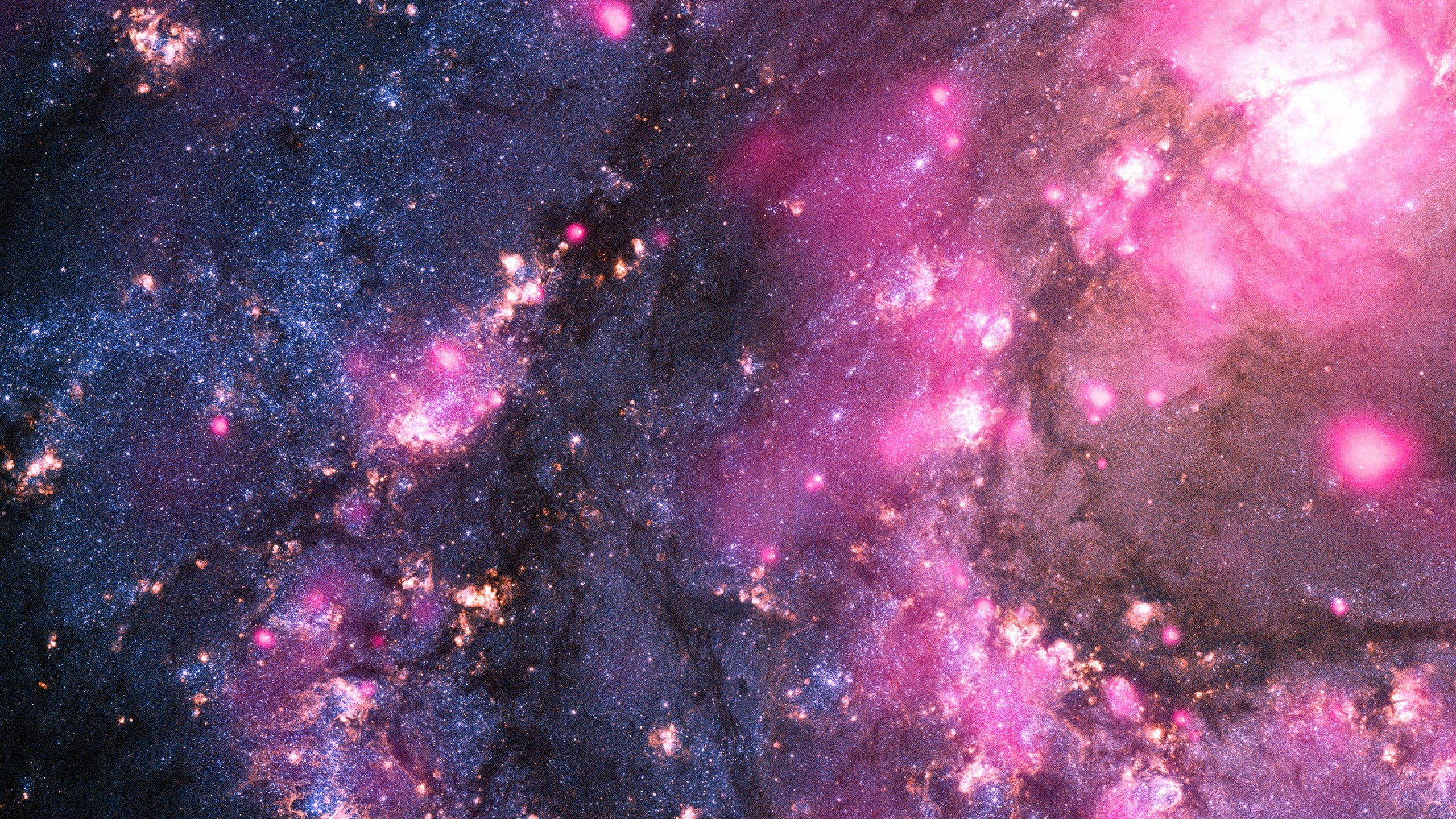 astronomy, nature, sky, purple, space exploration, beauty in nature, star - space, night, galaxy, majestic, luminosity, pink, full frame, constellation, HD Wallpaper