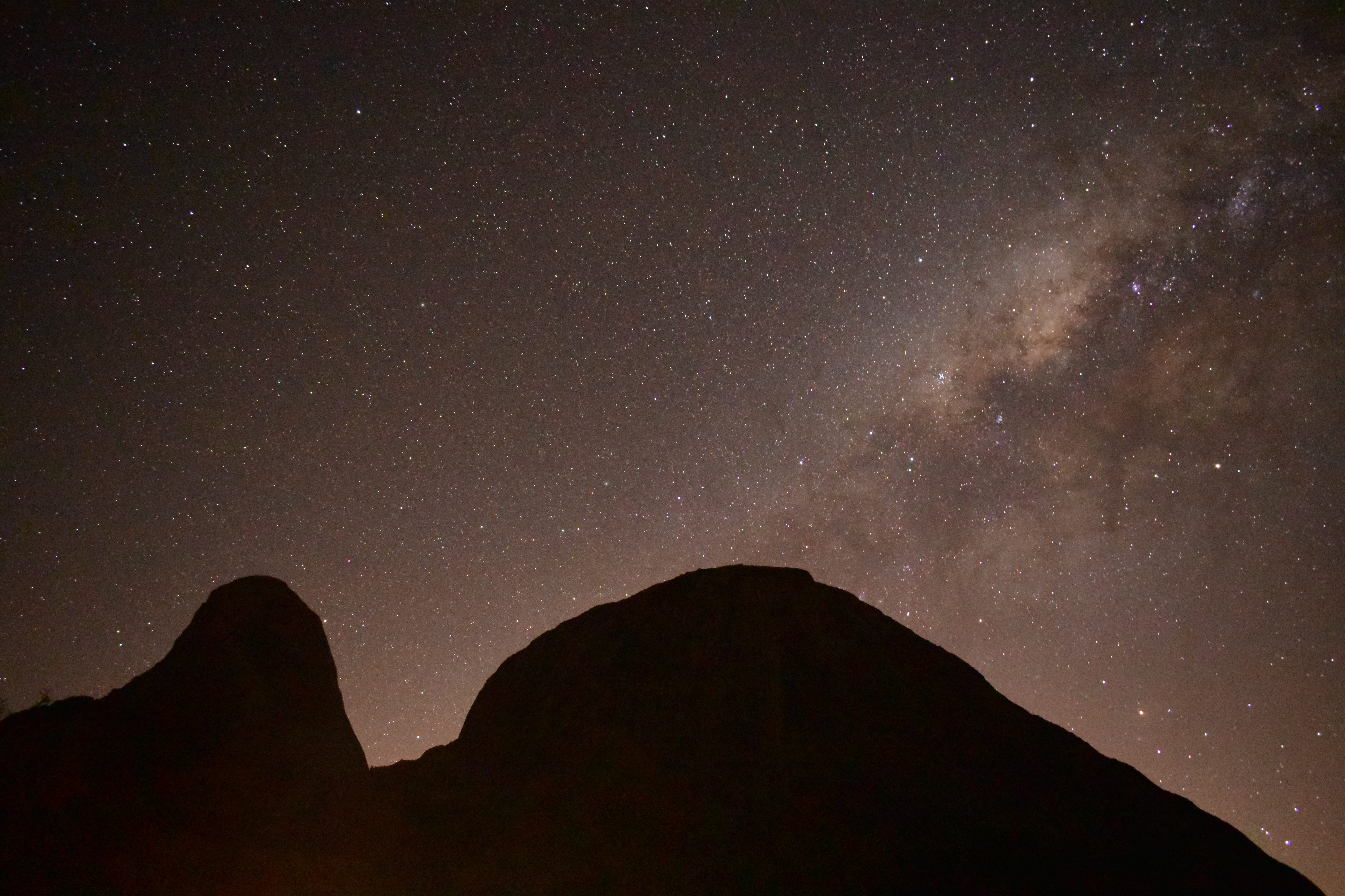 star field, star - space, sky, space and astronomy, outdoors, silhouette, 5K, starry, constellation, milkyway, no people, mountain, night, galaxy, star, HD Wallpaper
