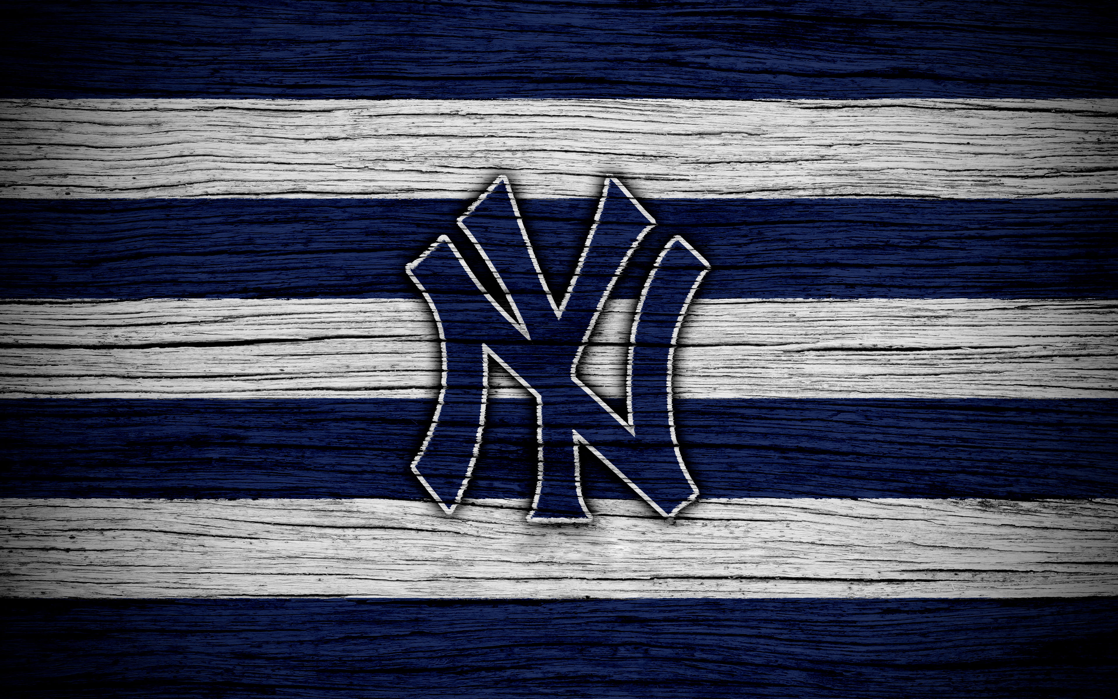 MLB, New York Yankees, 4K, Logo, Baseball, HD Wallpaper