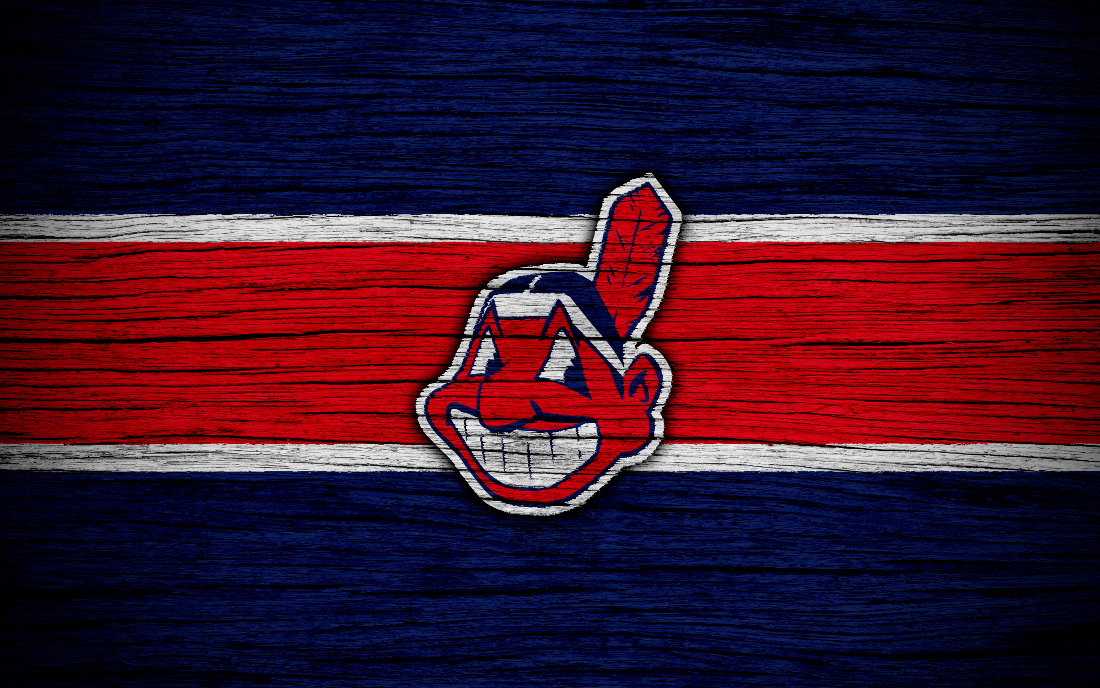 Logo, 4K, Cleveland Indians, MLB, Baseball, HD Wallpaper