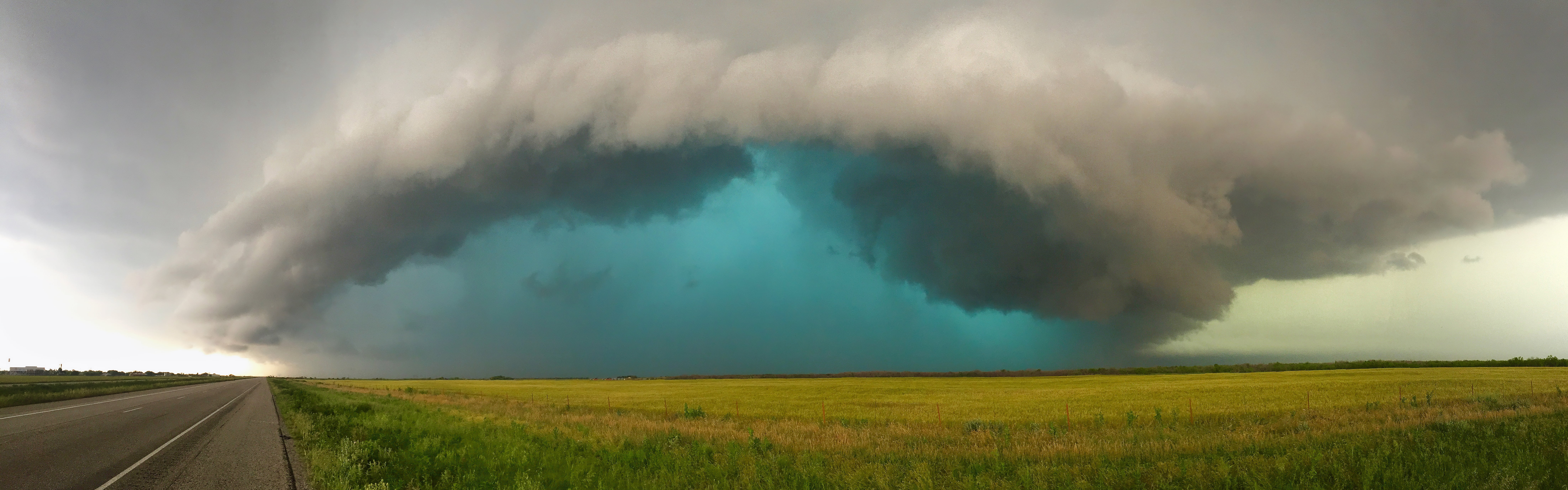 teal, landscape, cloudscape, grass, weather, Explored, photo, Weinert Texas, storm chasing, storm, nature, field, Supercell, green, colorful, green grass, HD Wallpaper