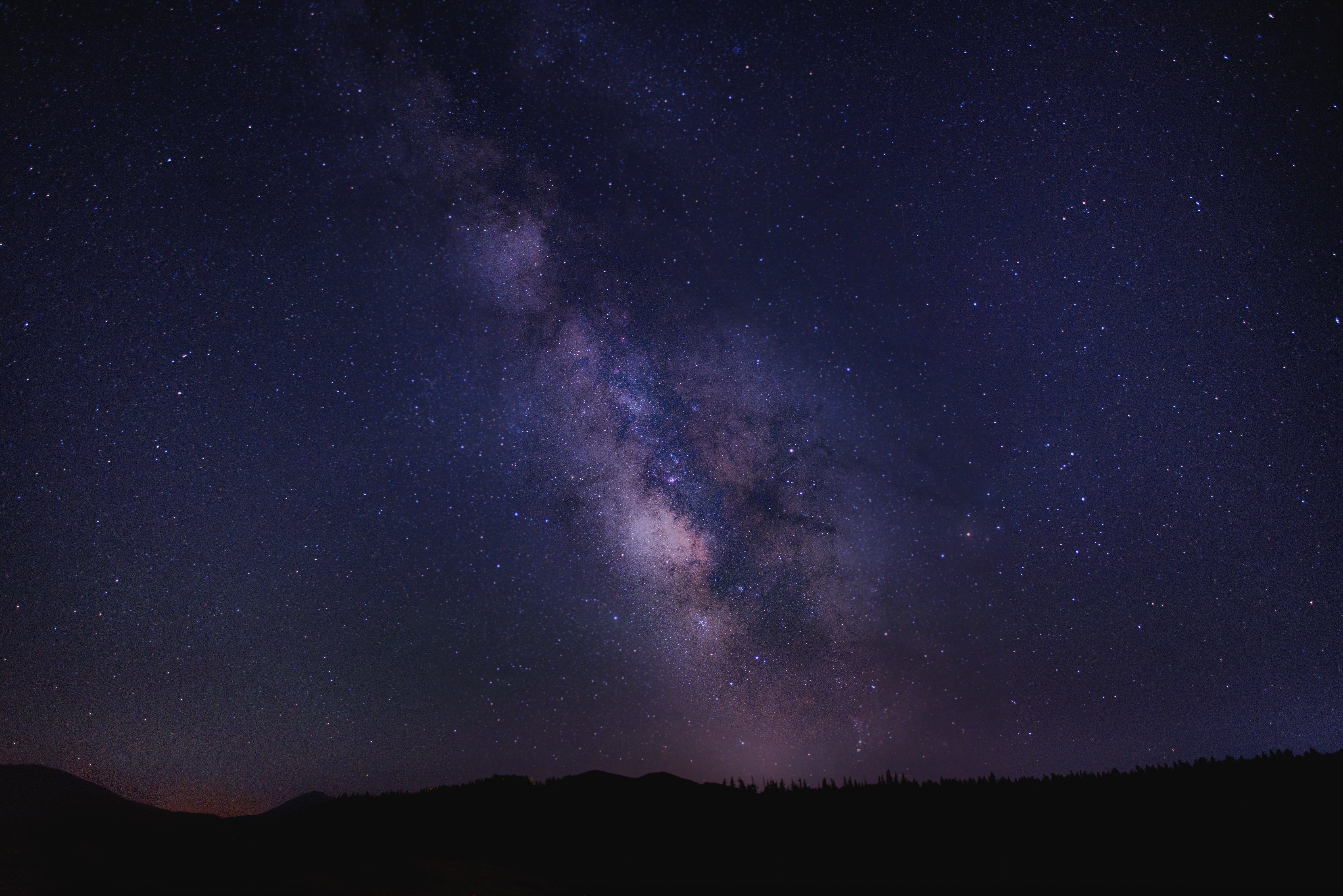night, nebula, mountain, starry sky, milky Way, space Exploration, sky, scenics - nature, star - Space, planet - Space, awe, long Exposure, beauty in nature, HD Wallpaper