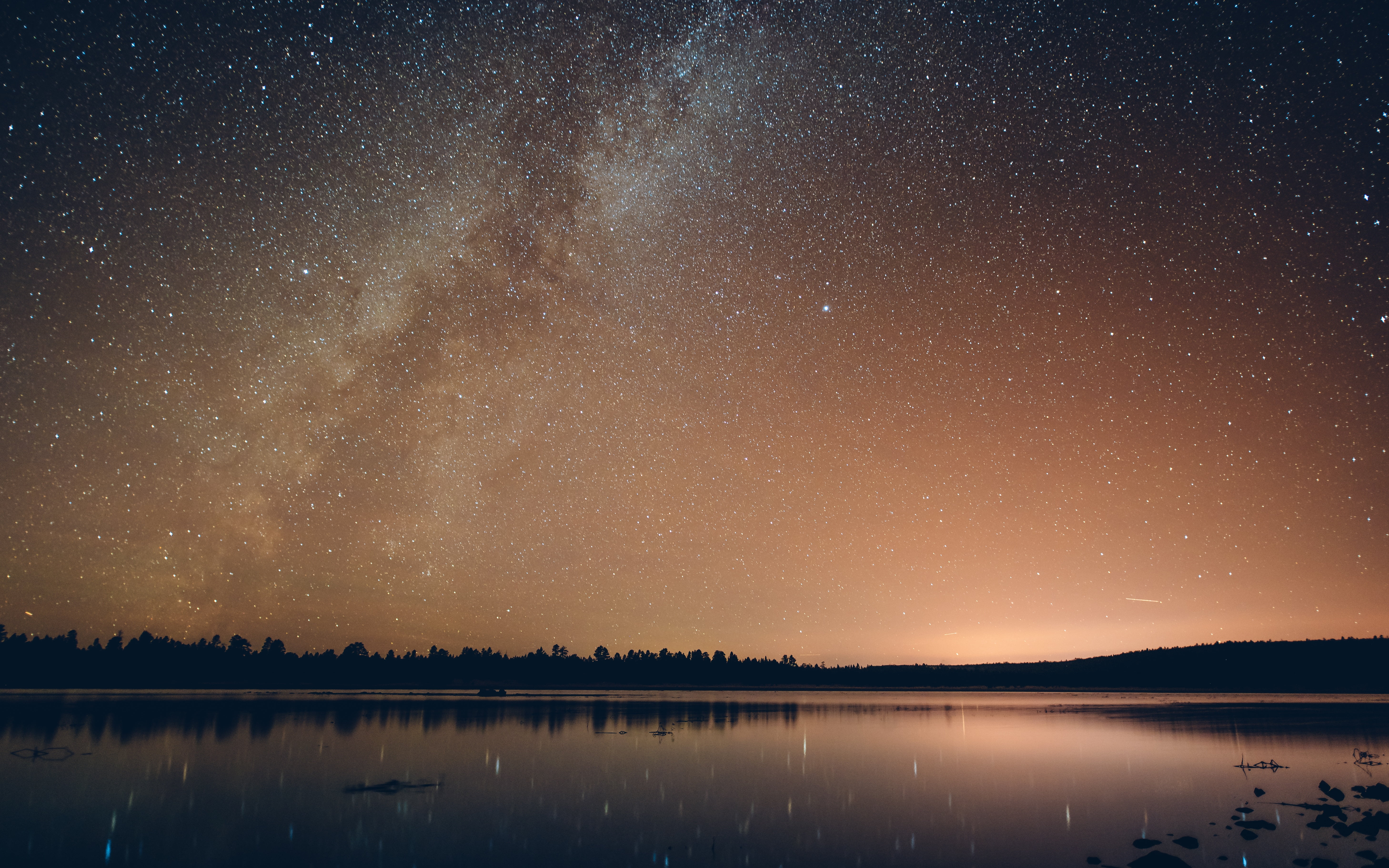 star Field, star - Space, constellation, forest, dusk, no People, houston Astros, astronomy, dark, space and astronomy, illuminated, astrology, reflection, HD Wallpaper