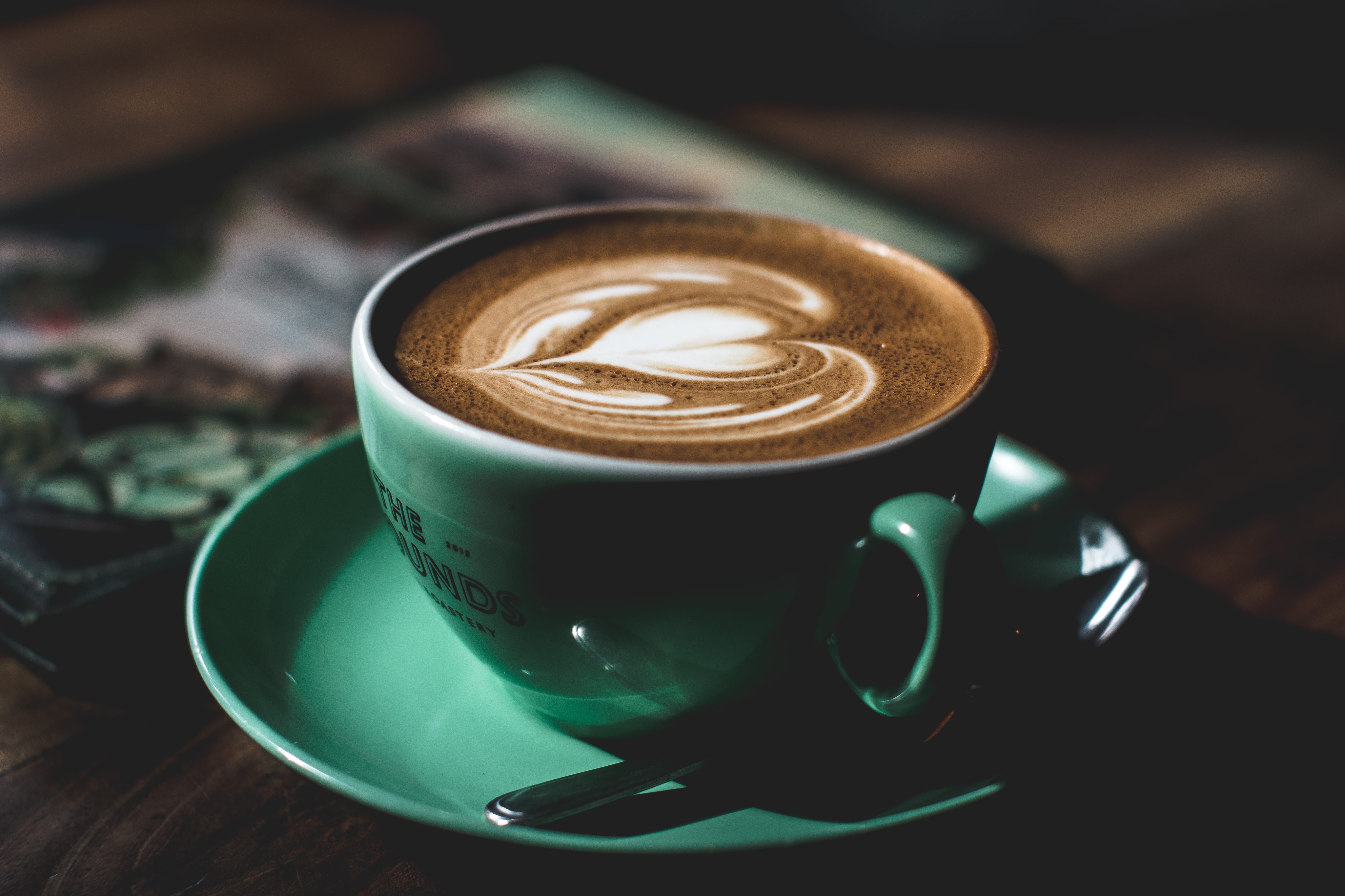 shade, non-alcoholic beverage, 5K, morning coffee, still life, crockery, indoors, froth art, cupacoffee, cuppacoffee, coffee cup, table, ceramic, cup, HD Wallpaper