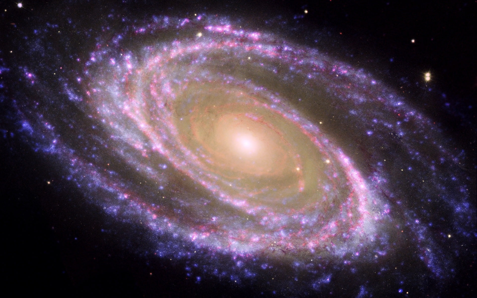 Nebula, Star, 1080P, way, Purple, milky, Hubble, HD Wallpaper