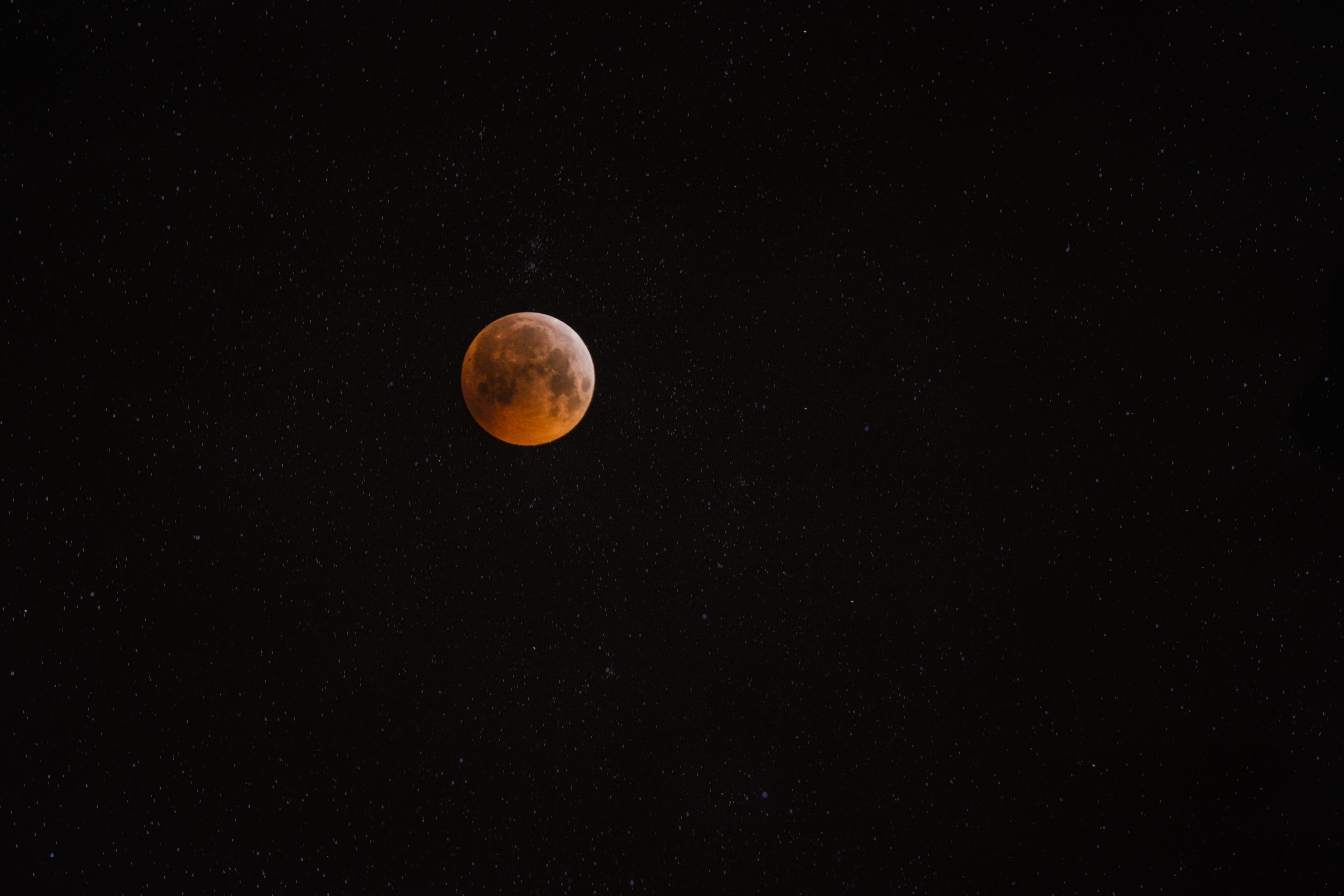planetary moon, outdoors, idyllic, nikon, 4K, lunar eclipse, full, natural phenomenon, space and astronomy, scenics - nature, astronomy, astro photography, HD Wallpaper
