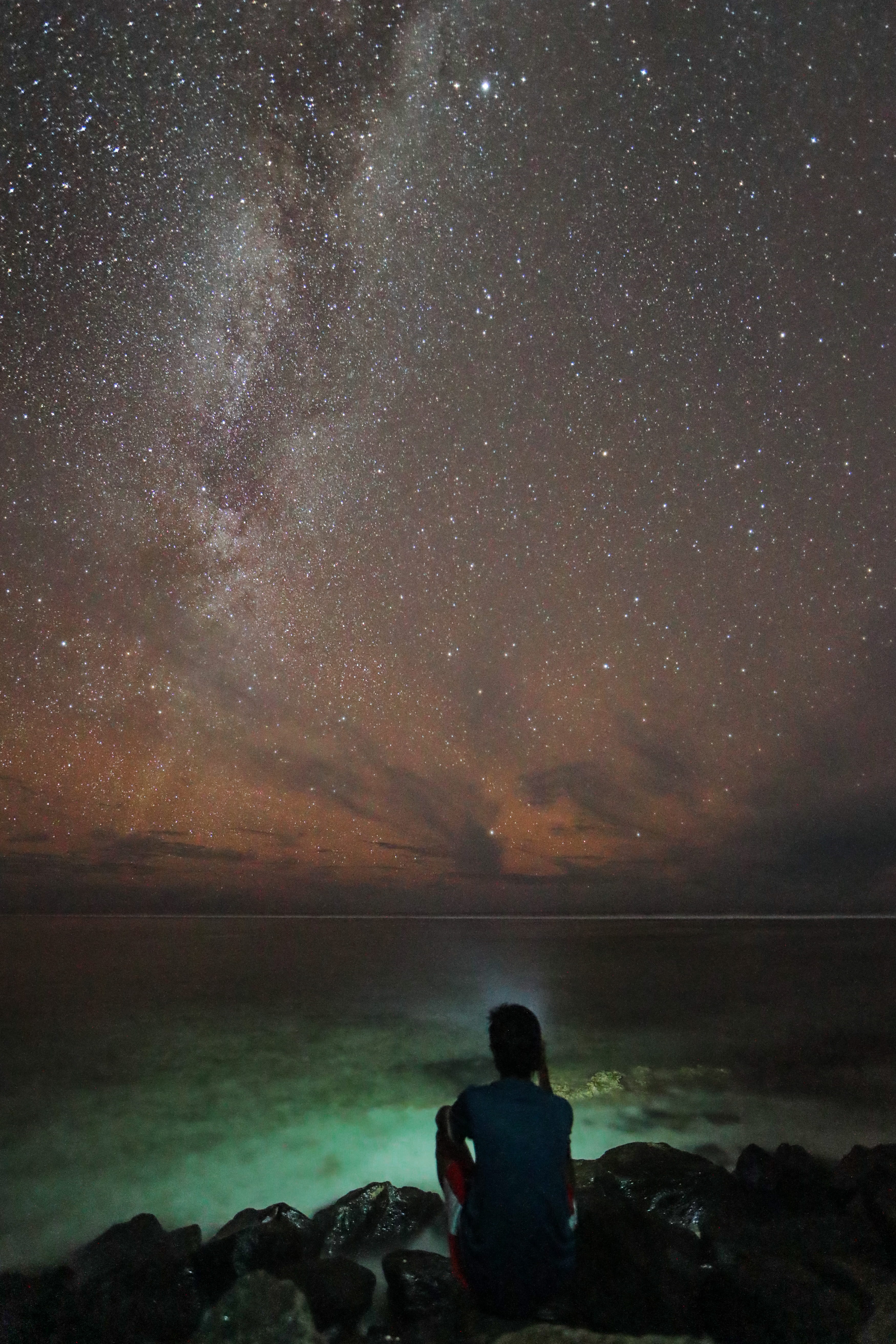 star field, astronomy, rear view, photography, sky, maldives, space, men, star photography, 5K, galaxy, nature, star - space, visit maldives, star, beauty in nature, Phone HD Wallpaper