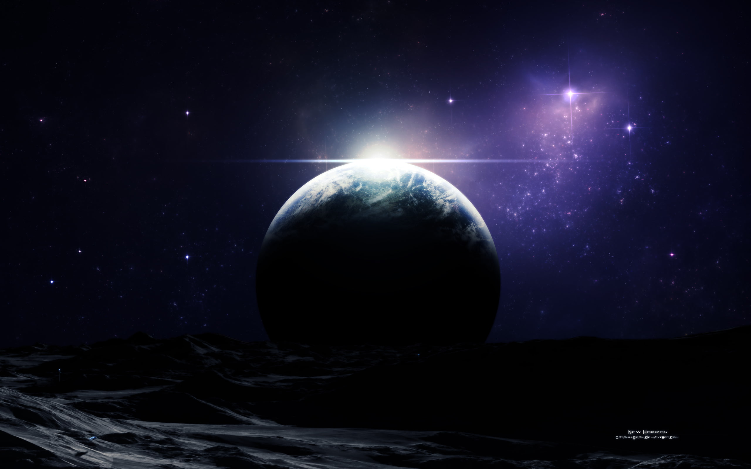 hd, starlight, space, stars, 2K, planet, HD Wallpaper