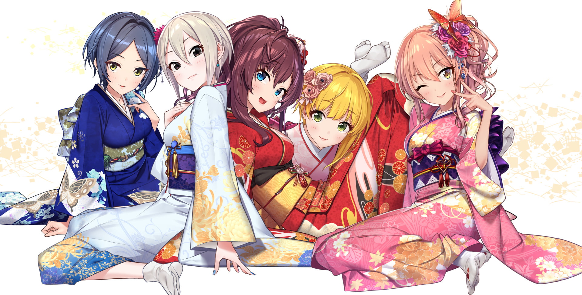 1080P, Kanade Hayami, Mika Jougasaki, Anime, Shiki Ichinose, Syuko Shiomi, Frederica Miyamoto, The iDOLM@STER Cinderella Girls, HD Wallpaper
