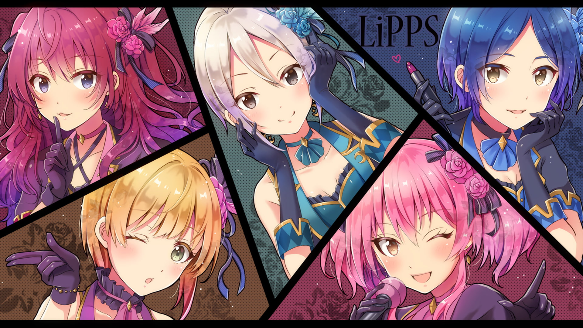 1080P, Frederica Miyamoto, Anime, The iDOLM@STER Cinderella Girls, Syuko Shiomi, Shiki Ichinose, Hayami Kanade, Mika Jougasaki, HD Wallpaper