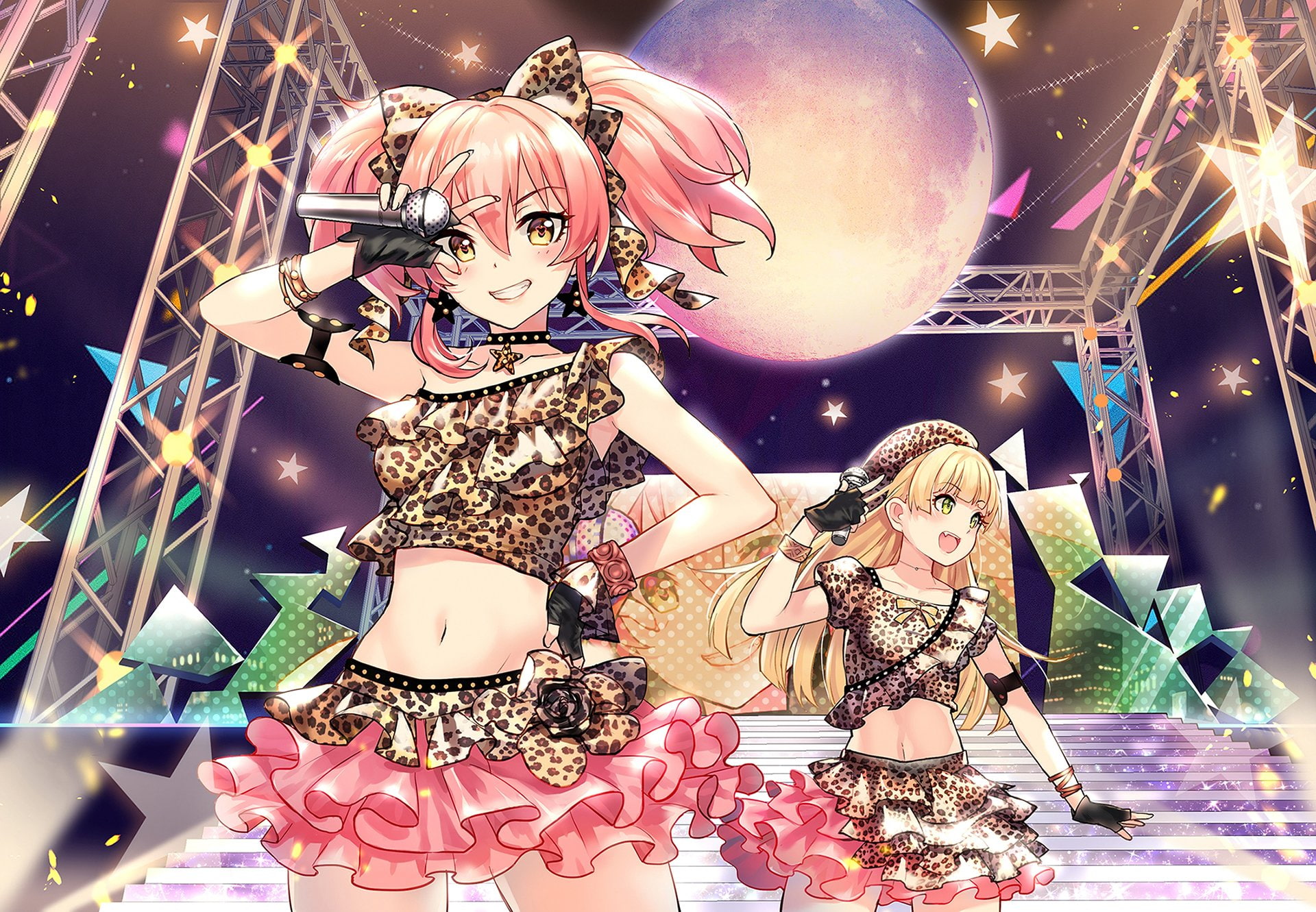 The iDOLM@STER Cinderella Girls, 1080P, Anime, Mika Jougasaki, Rika Jougasaki, HD Wallpaper