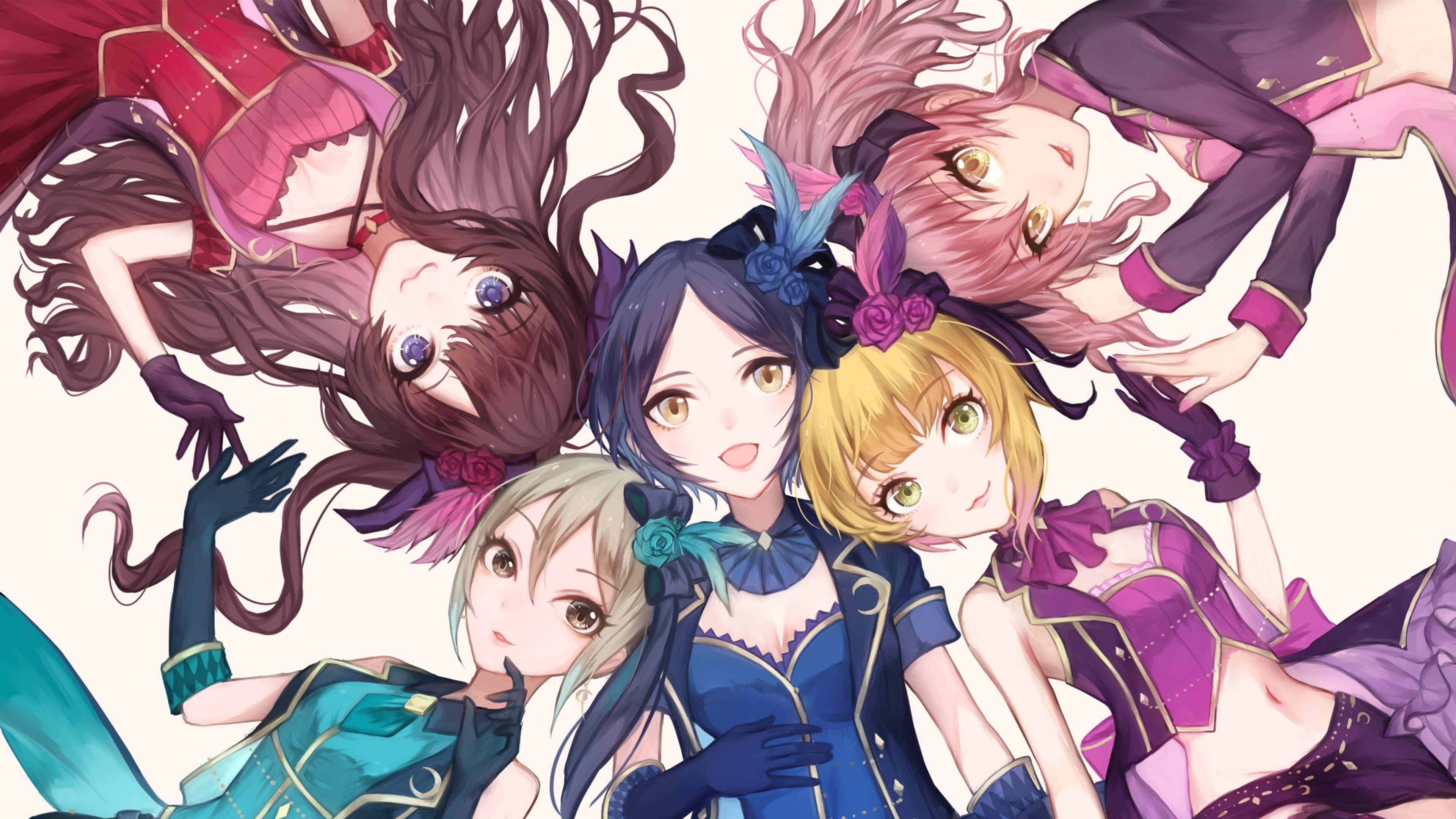 Syuko Shiomi, 4K, Hayami Kanade, Anime, Frederica Miyamoto, Shiki Ichinose, The iDOLM@STER Cinderella Girls, Mika Jougasaki, HD Wallpaper