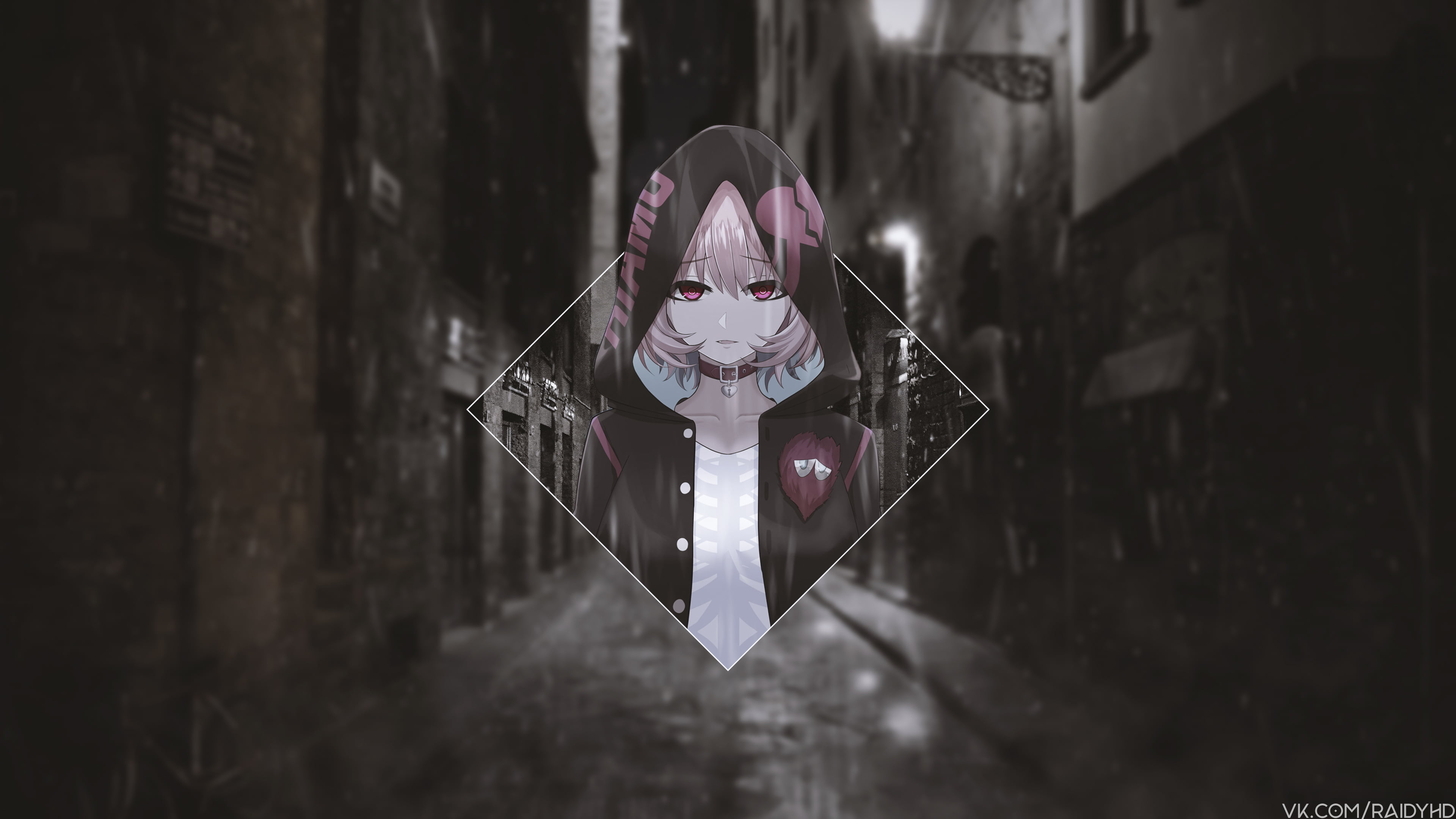 picture-in-picture, Riamu Yumemi, anime girls, anime, 4K, HD Wallpaper
