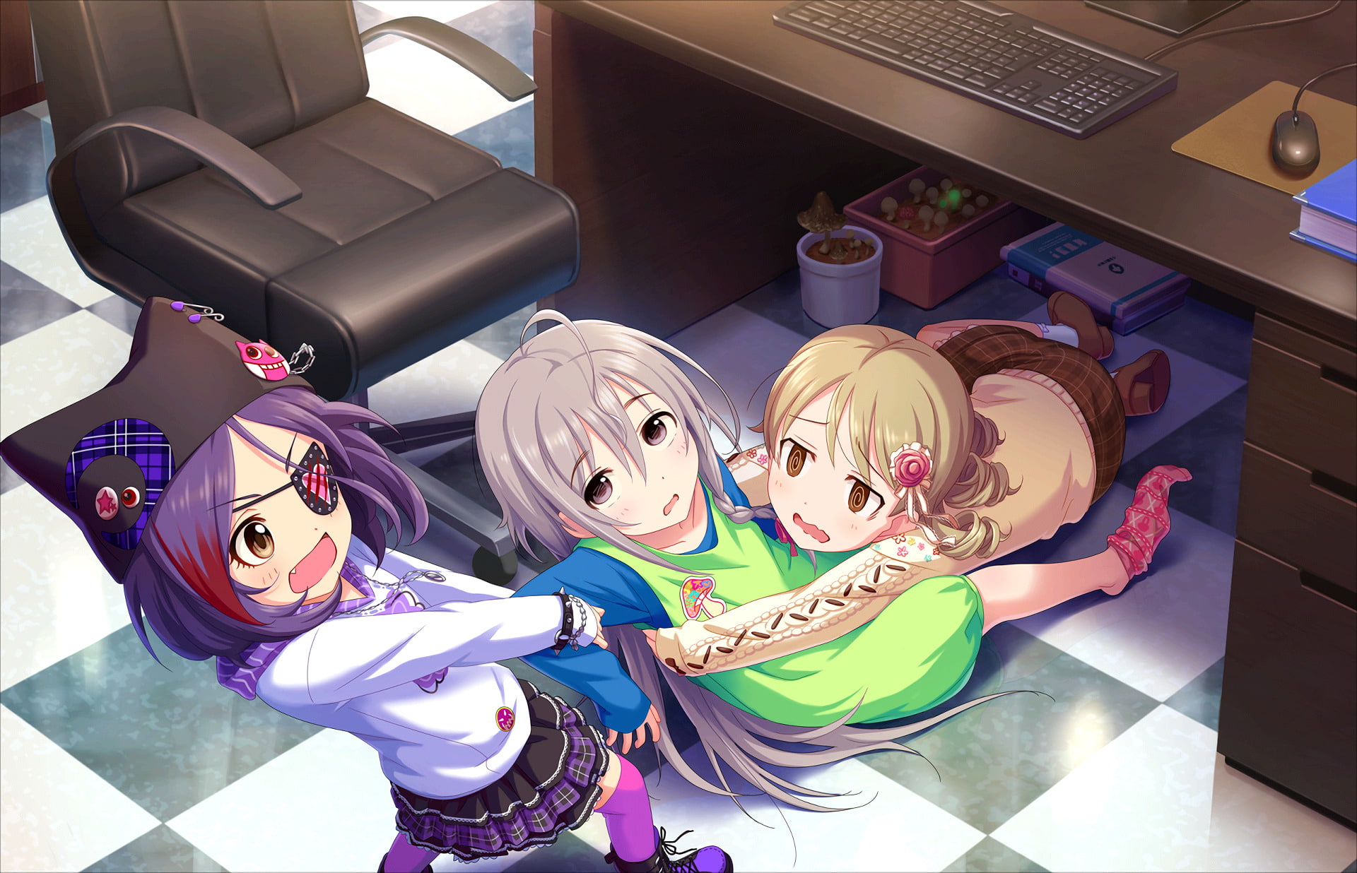 Nono Morikubo, 1080P, Syoko Hoshi, The Idolmaster: Cinderella Girls Starlight Stage, Anime, Mirei Hayasaka, HD Wallpaper