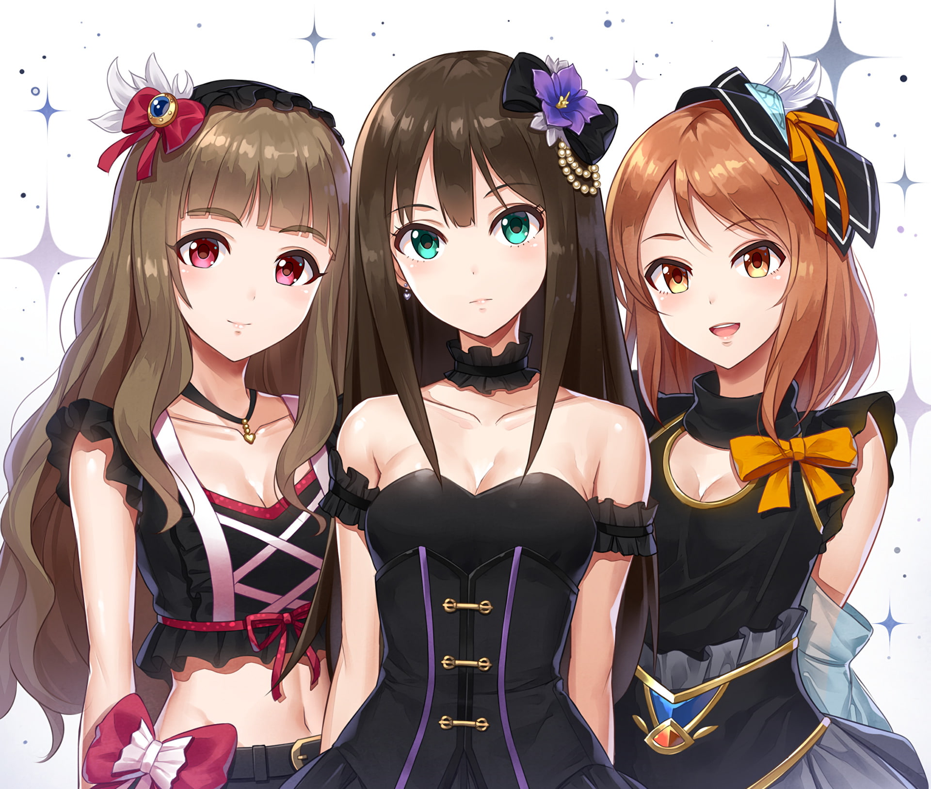 The iDOLM@STER Cinderella Girls, Rin Shibuya, Karen Houjou, Nao Kamiya, Anime, 1080P, HD Wallpaper