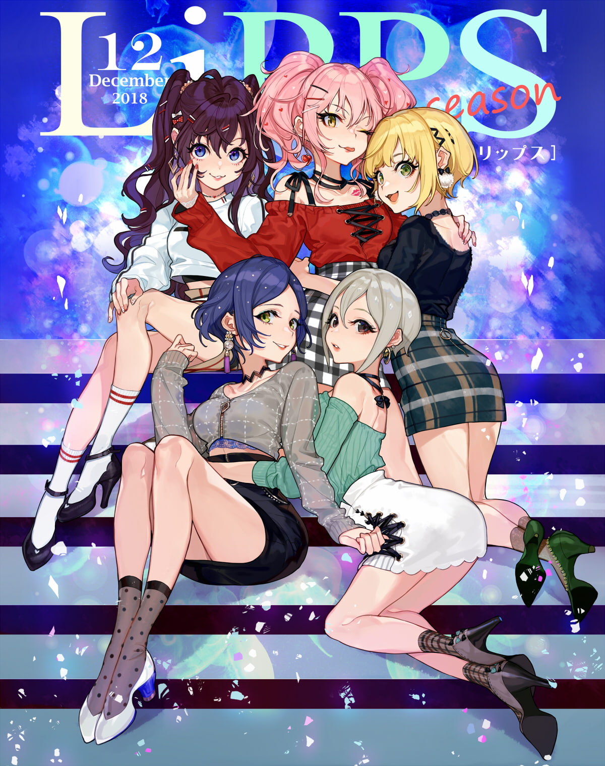 Frédérica Miyamoto, Syuko Shiomi, Hayami Kanade, Shiki Ichinose, anime, anime girls, 720P, Phone HD Wallpaper