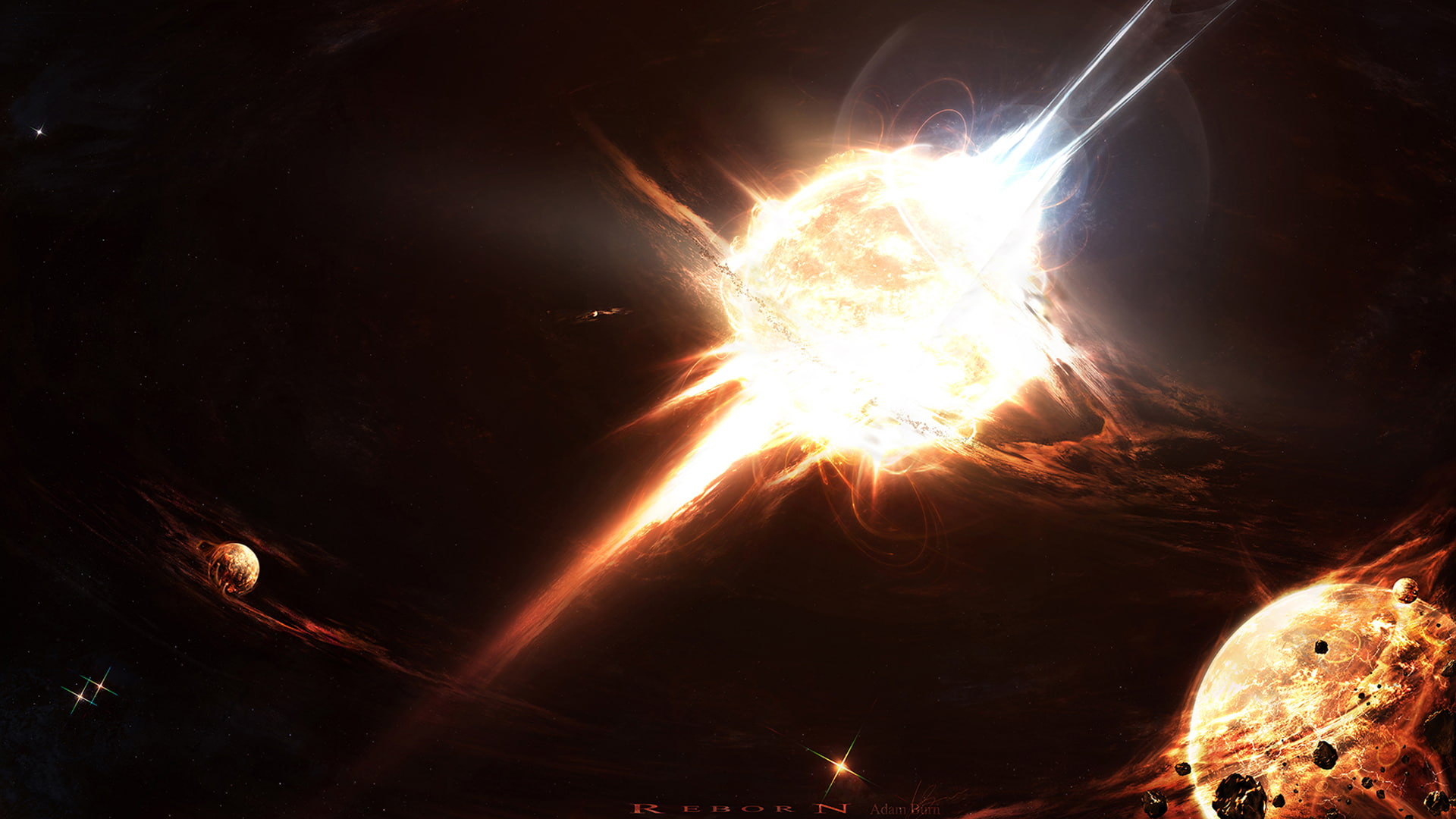 1080P, hd, star, planet, space, starlight, HD Wallpaper
