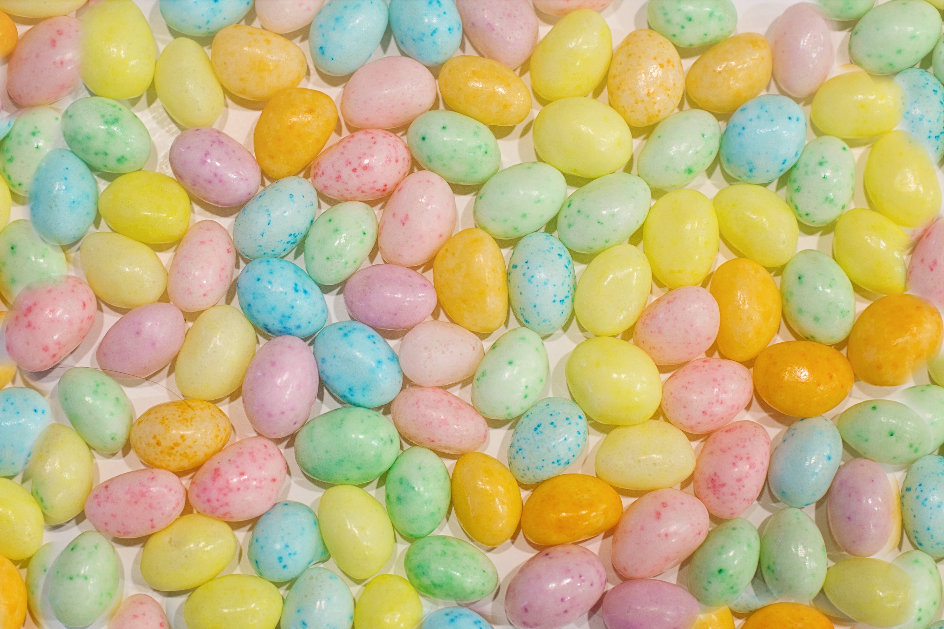 colors, backgrounds, easter, assorted, texture, unhealthy eating, full frame, 4K, sweet food, food and drink, indulgence, close-up, variation, sweet, background, HD Wallpaper
