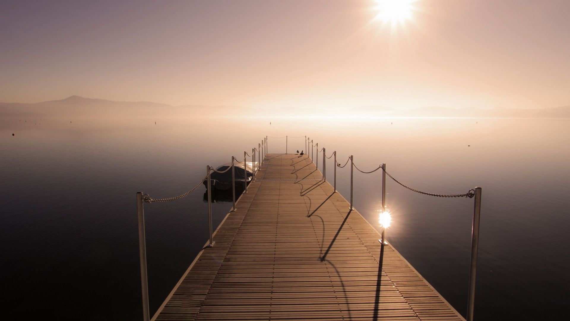 1080P, scenic, pier, scene, morning, star, sun, tranquil, night, beach, color, life, travel, peaceful, cloud, sky, water, summer, sea, waves, tourism, HD Wallpaper
