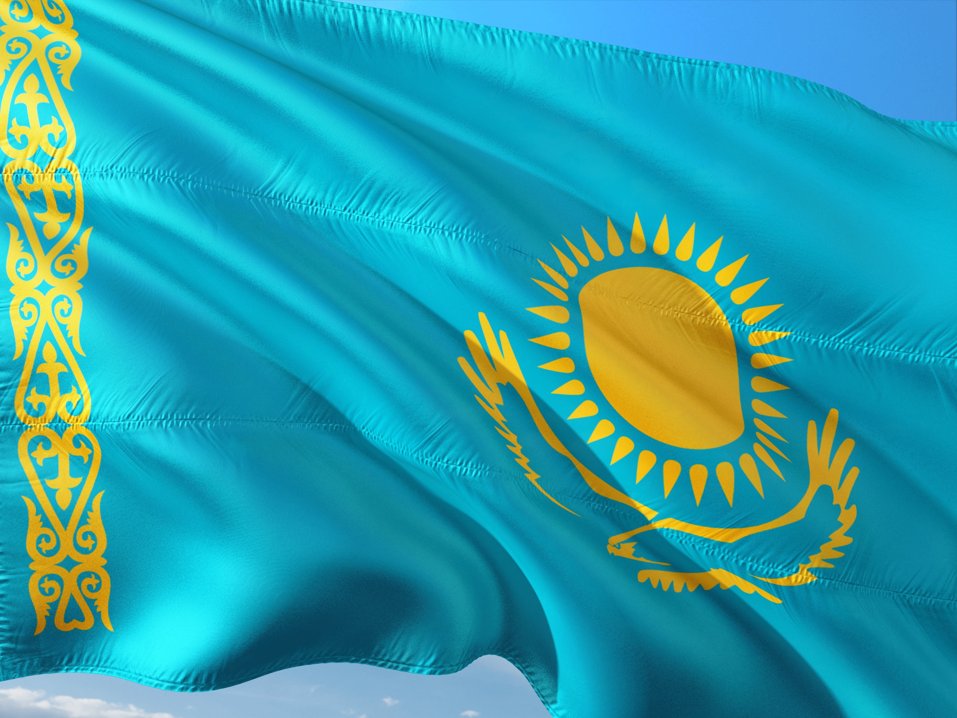 international, no people, flag, multi colored, close-up, pattern, water, clothing, turquoise colored, textile, yellow, freshness, central asia, beauty, HD Wallpaper