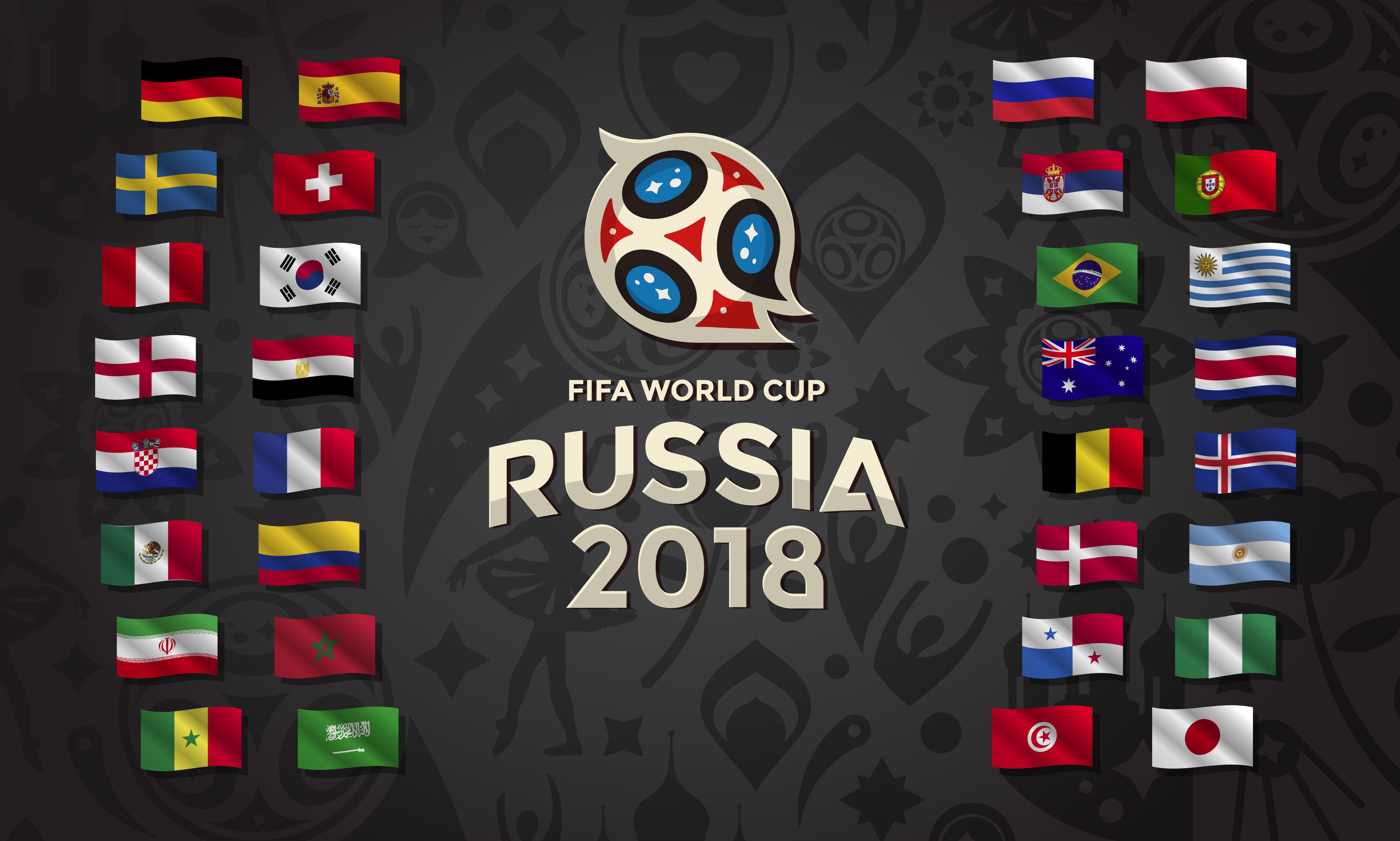 Panama, Switzerland, Poland, Mexico, South Korea, Japan, Saudi Arabia, Australia, Iran, Germany, Costa Rica, Tunisia, Uruguay, Flag, Sports, Egypt, England, HD Wallpaper