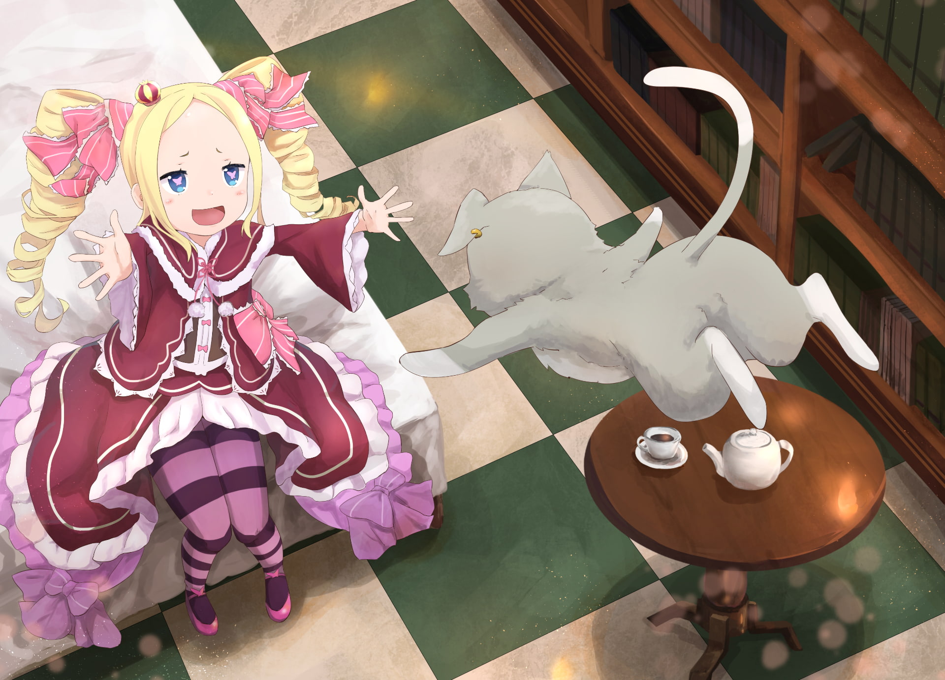 lifestyles, statue, loli, one person, Anime, women, female likeness, home interior, art and craft, real people, sculpture, high angle view, dress, craft, HD Wallpaper