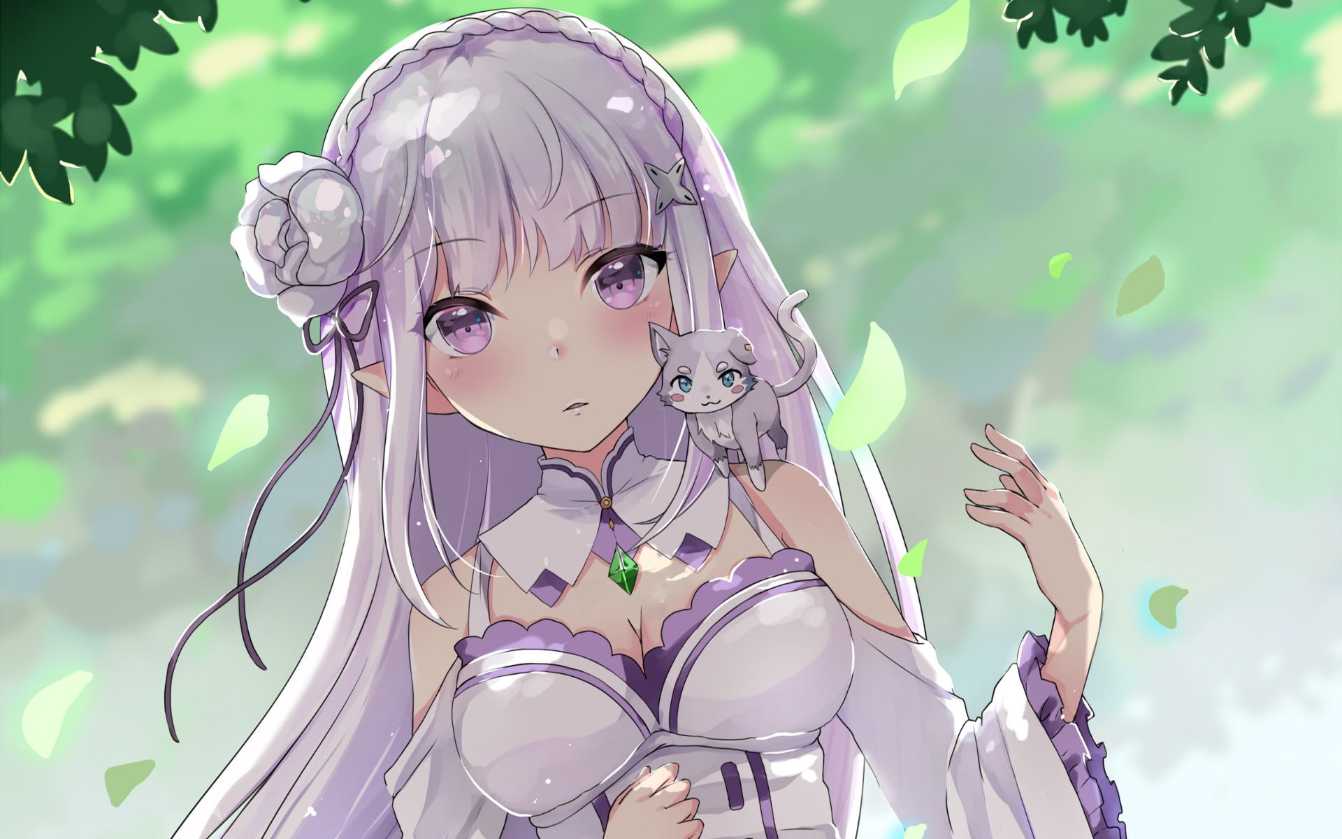 Pack (Re:ZERO), Emilia (Re:ZERO), 1080P, Re:ZERO -Starting Life in Another World-, Anime, Re:Zero, HD Wallpaper